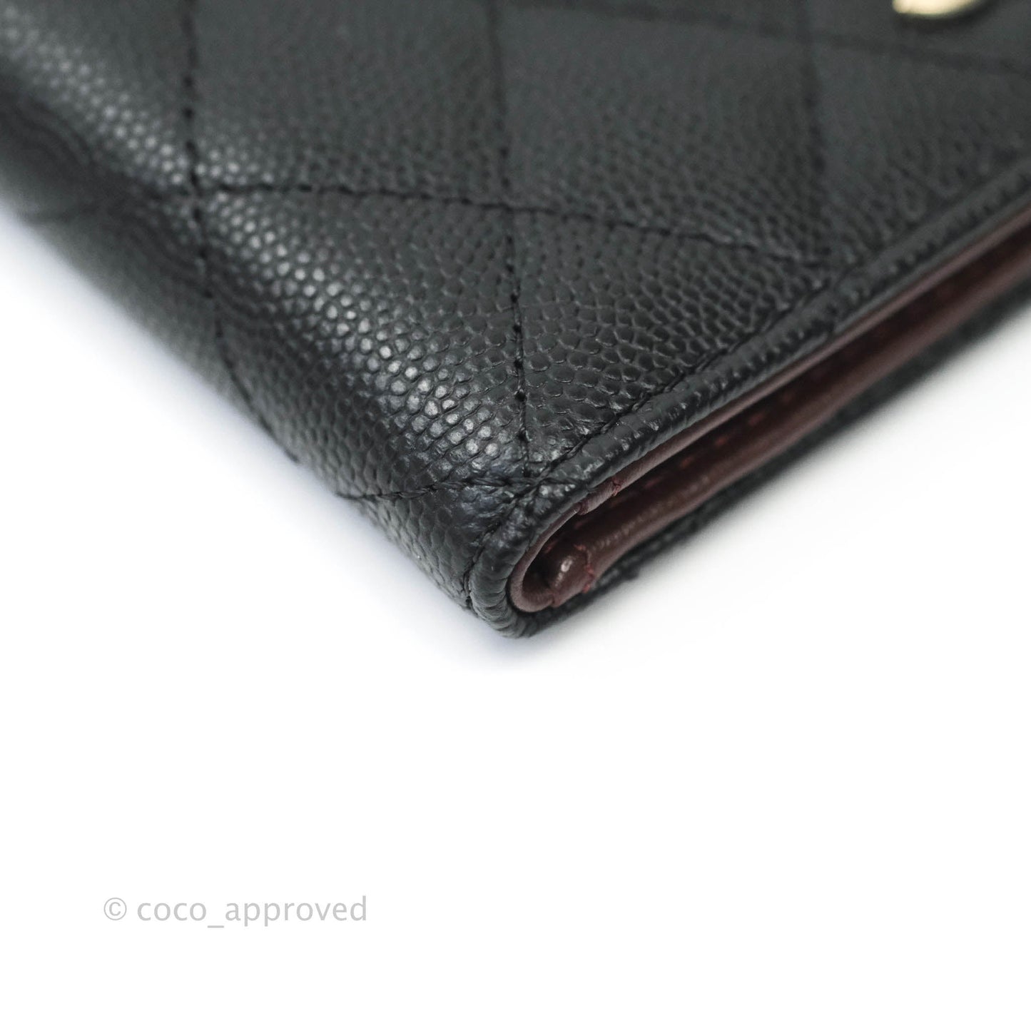 Chanel Classic Black Card Holder Caviar Gold Hardware