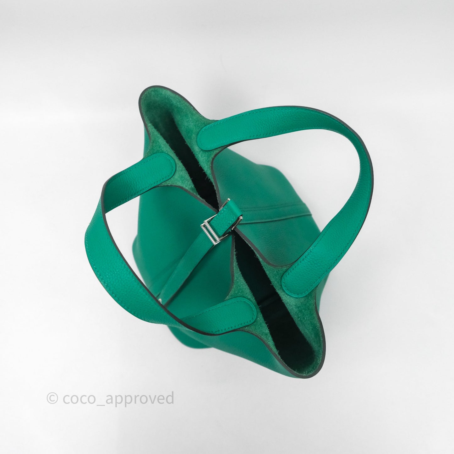 Hermes Picotin 18 Vert Jade O6 Clemence Palladium Hardware