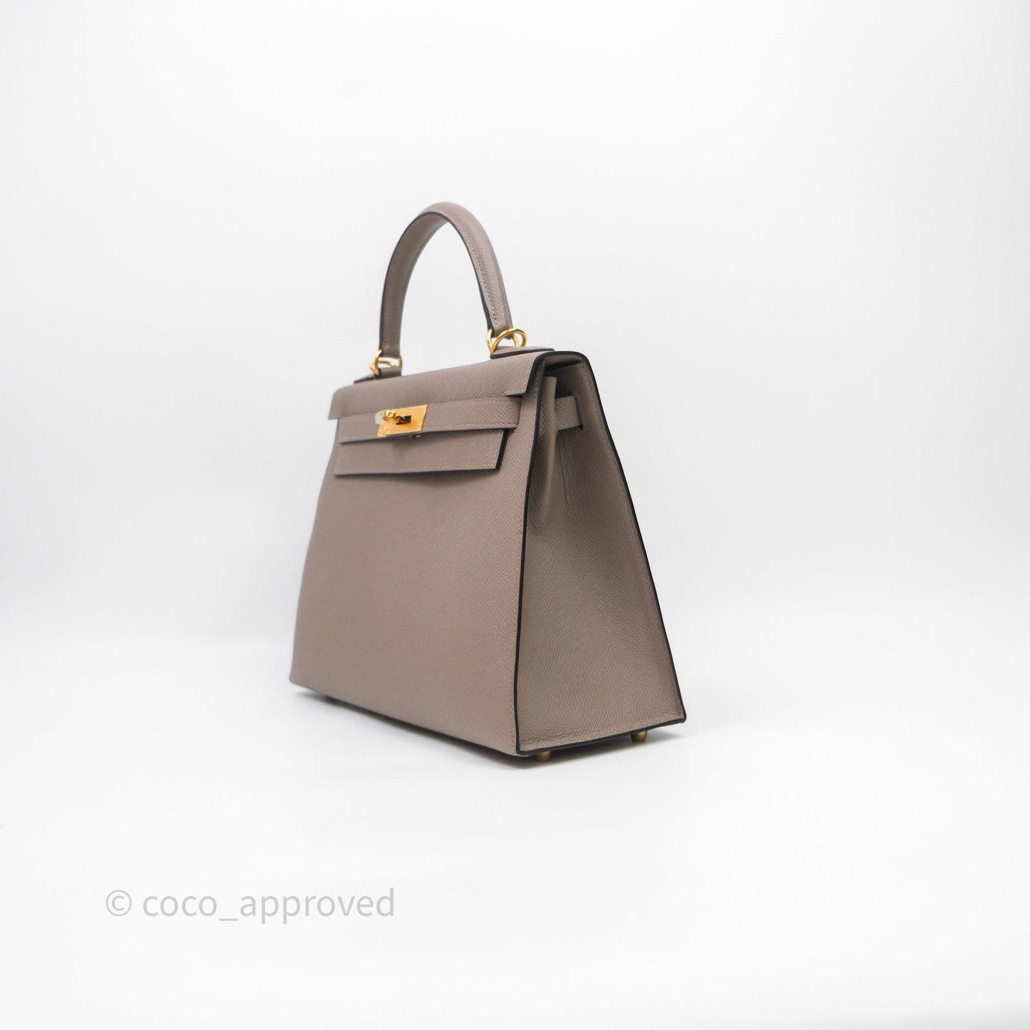Hermès Kelly 28 Gris Asphalte Epsom Gold Hardware