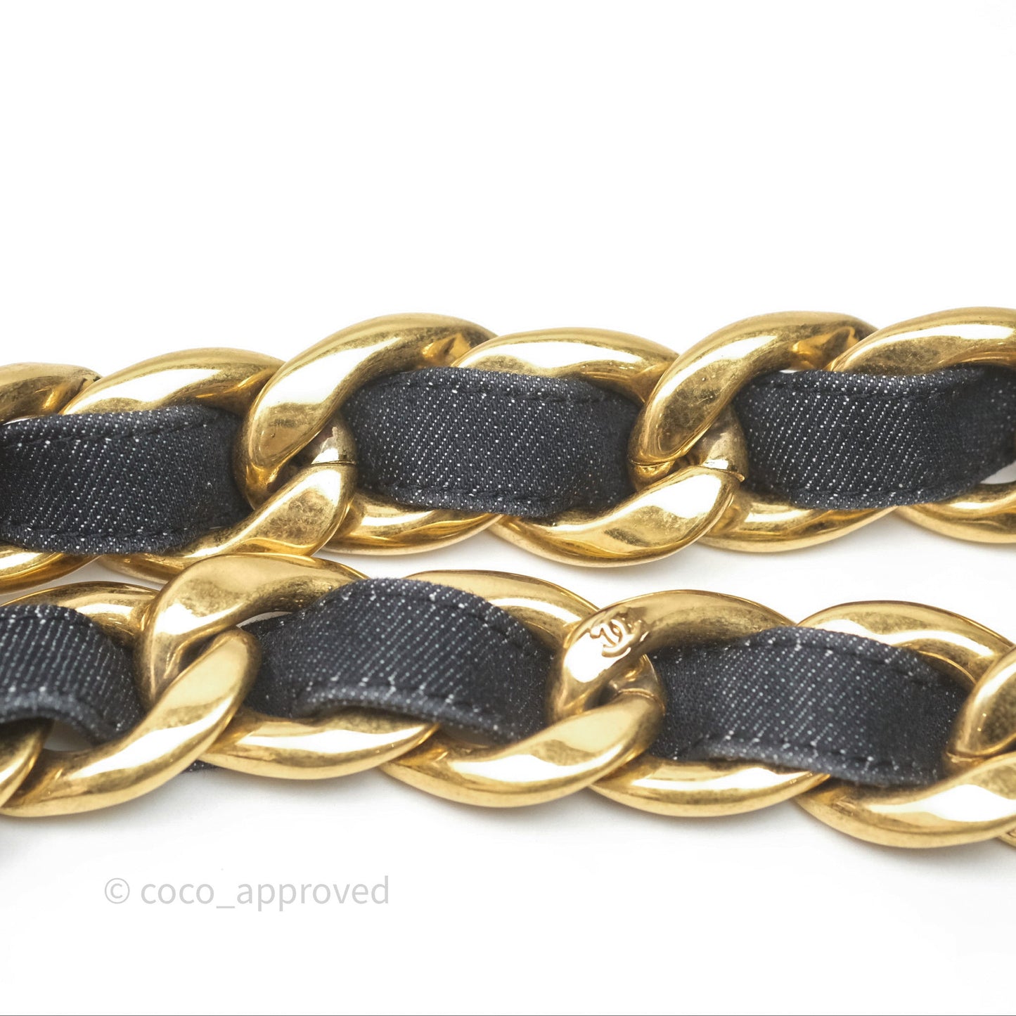 Chanel Medium Funky Town Flap Denim Aged Gold Hardware 22S