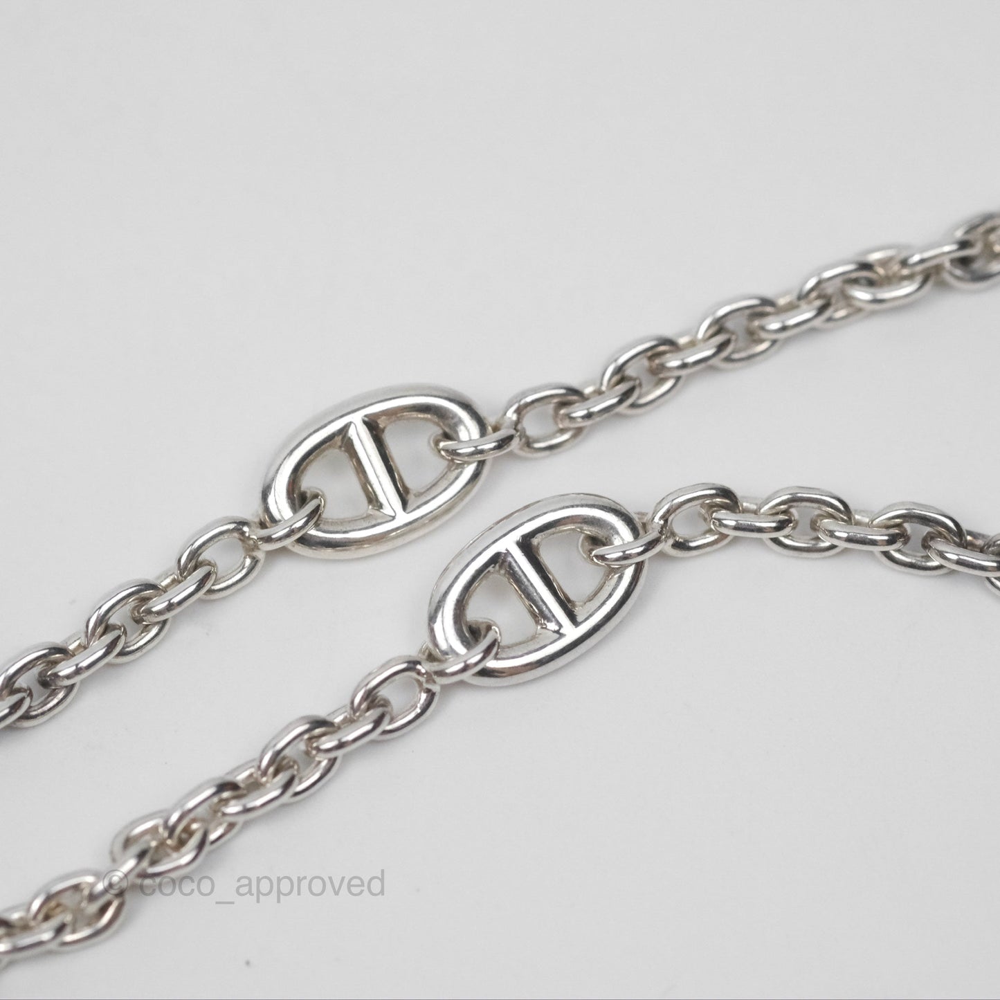 Hermès Farandole Long Necklace 160 Palladium Hardware