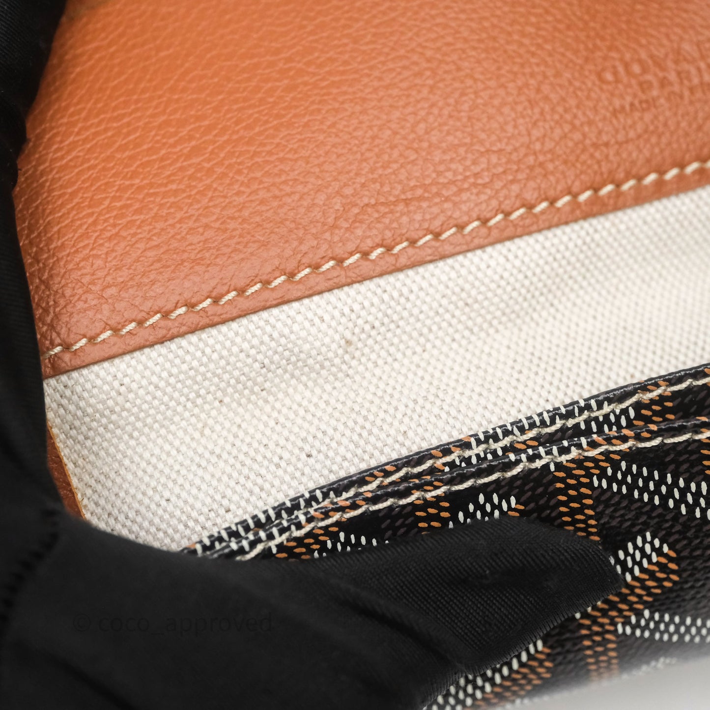 Goyard Saint Louis Tote Bag GM Black/Tan