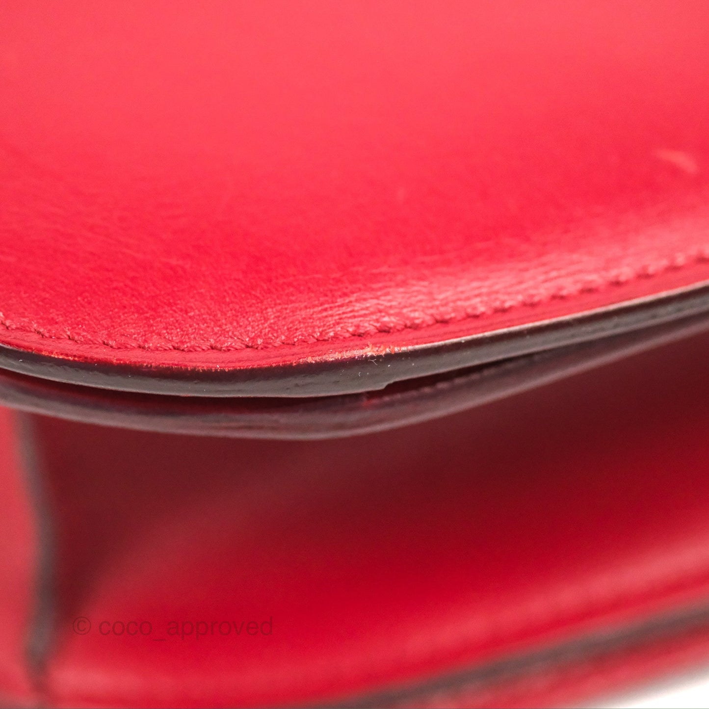 Celine Medium Classic Box Flap Red Calfskin