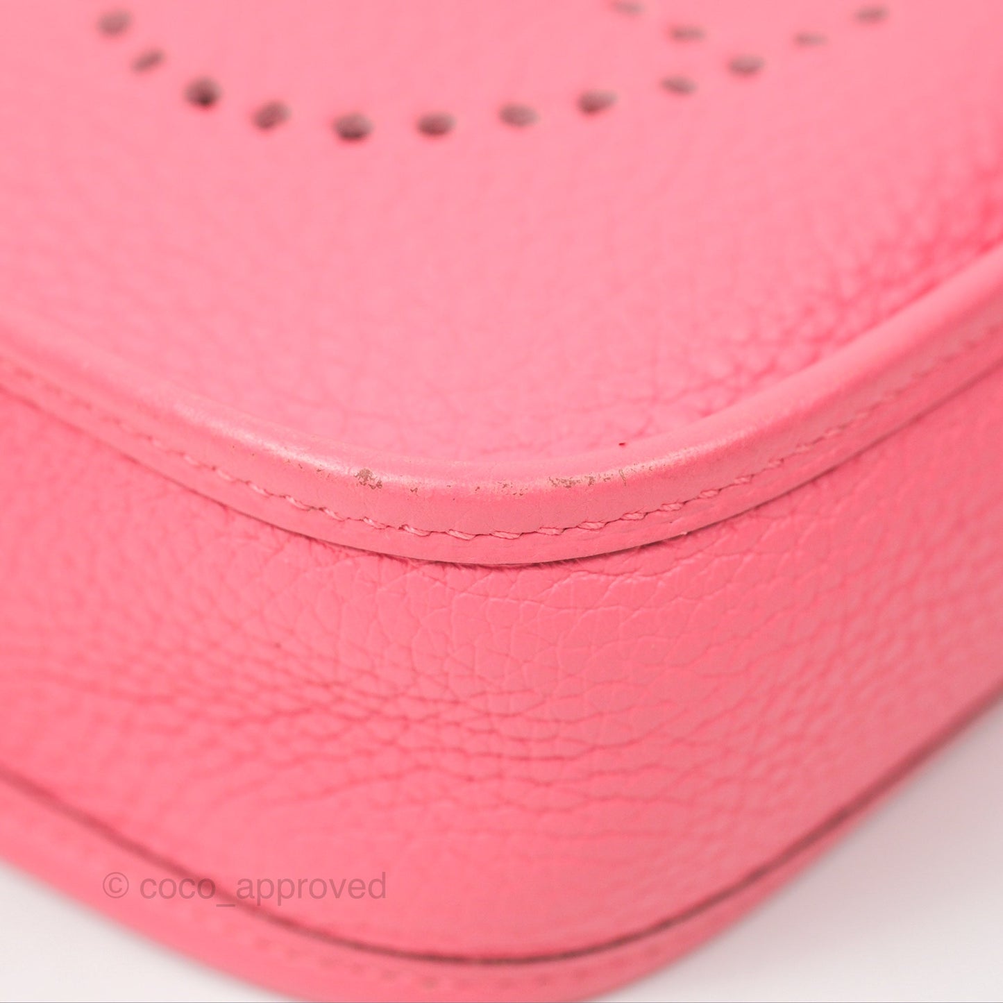 Hermès Mini Evelyne 16 Rose Azalee Clemence Palladium Hardware