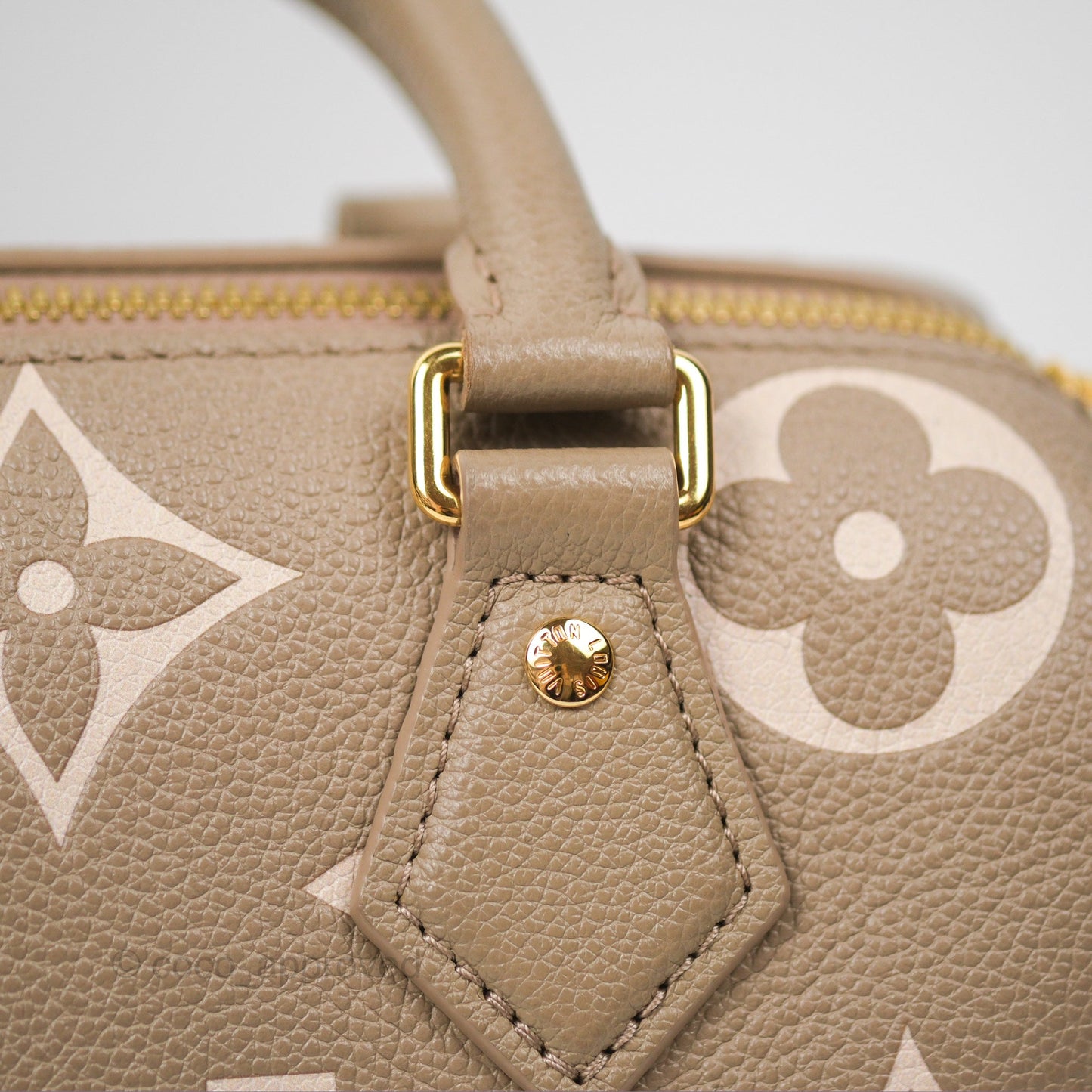 Louis Vuitton Speedy Bandoulière 20 Monogram Empreinte Tourterelle/Cream