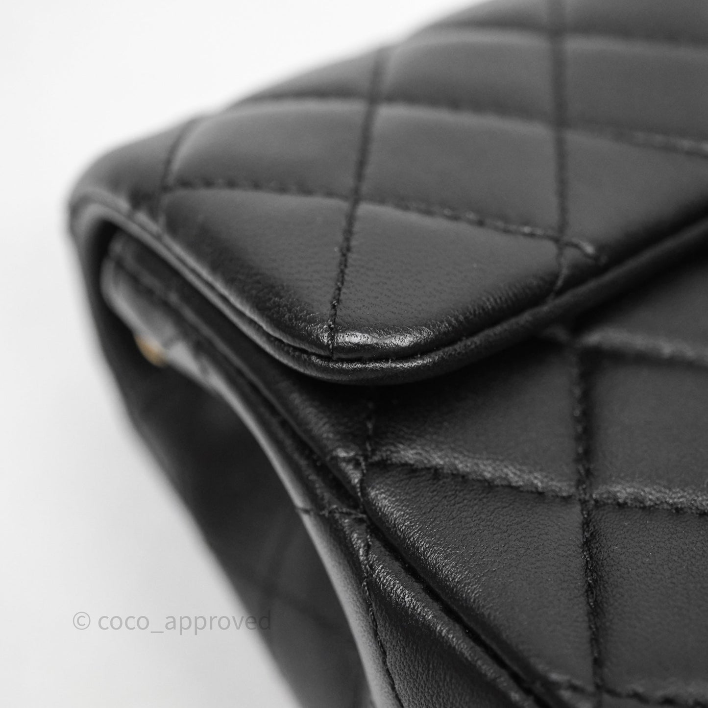 Chanel Ball Crush Mini Rectangular Black Lambskin Gold Hardware