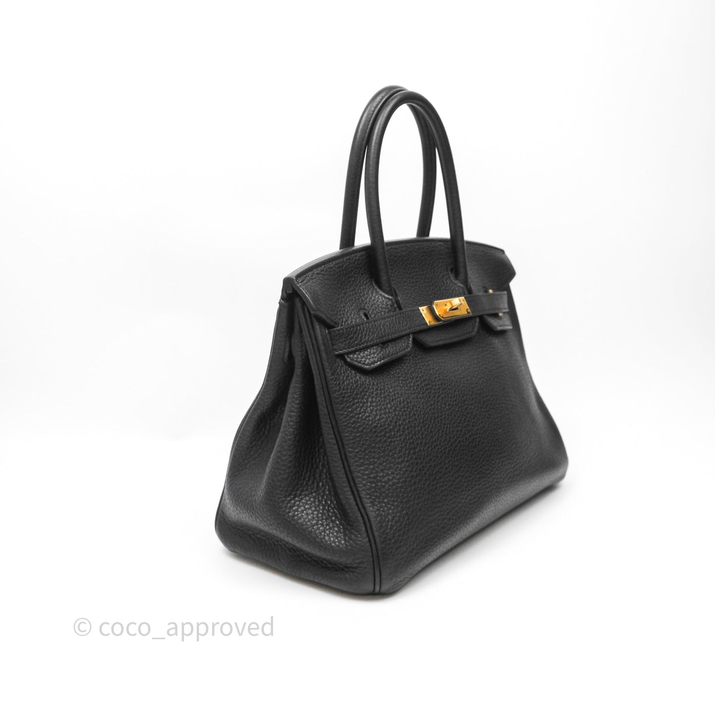 Hermès Birkin 30 Black Noir 89 Clemence Gold Hardware