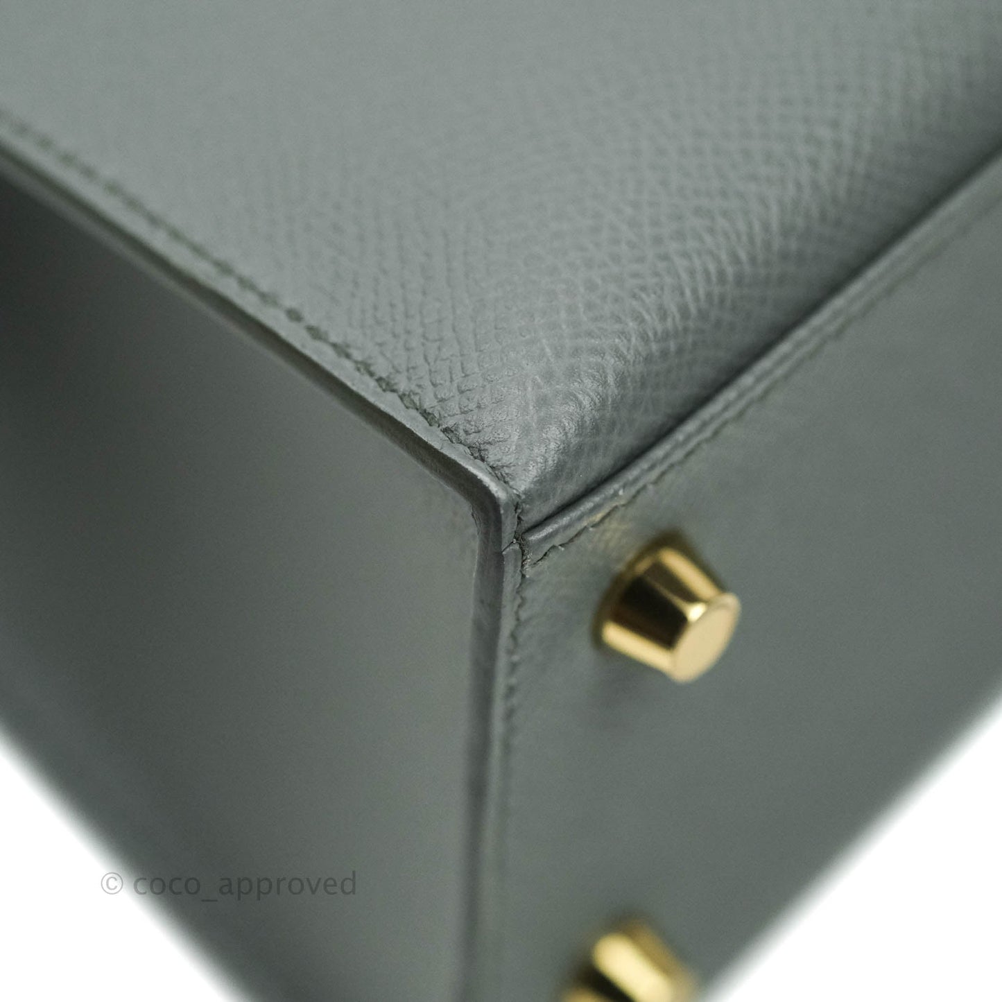 Hermès Kelly 25 Vert Amande Epsom Sellier Gold Hardware
