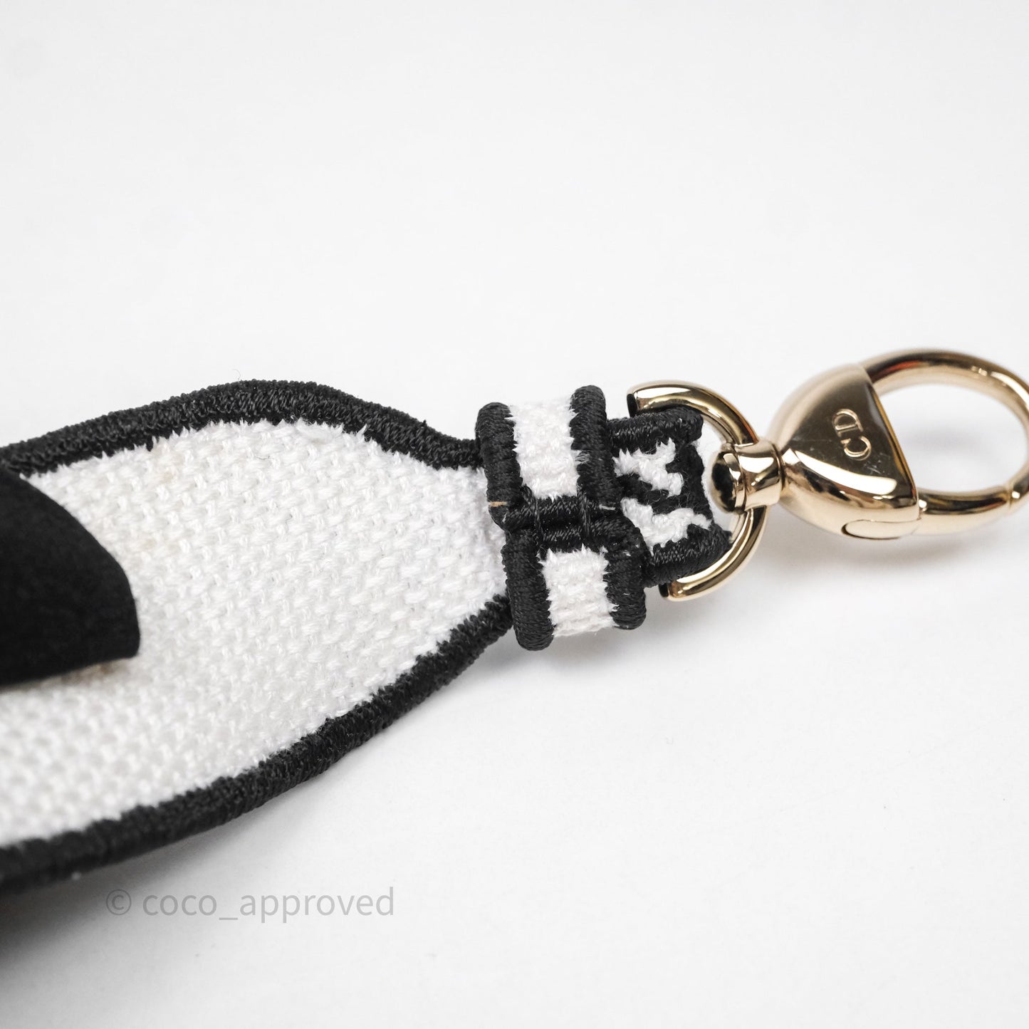 Christian Dior Mini Lady D-Lite Bag Black White Houndstooth