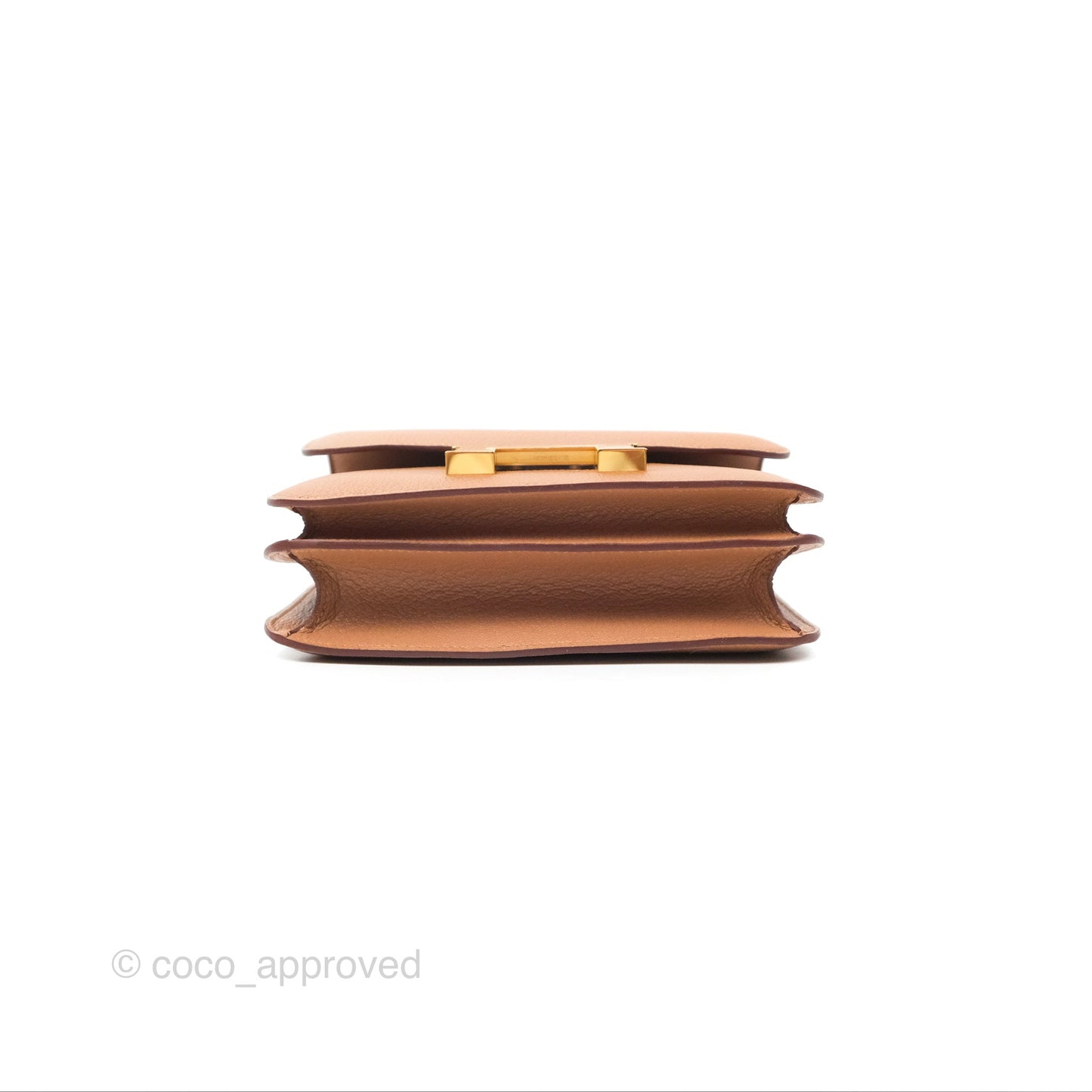 Hermès Constance Mini 18cm Mirror Quebracho Chevre Mysore Gold Hardware