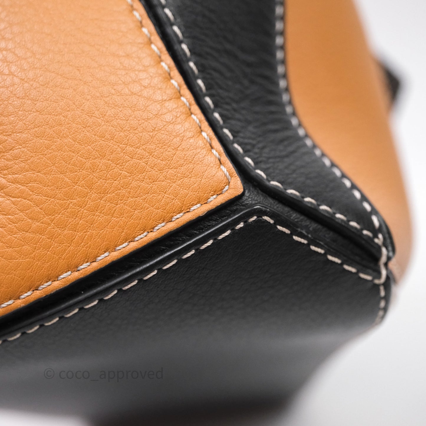 Loewe Small Puzzle Bag Amber/ Light Oat Calfskin Gold Hardware