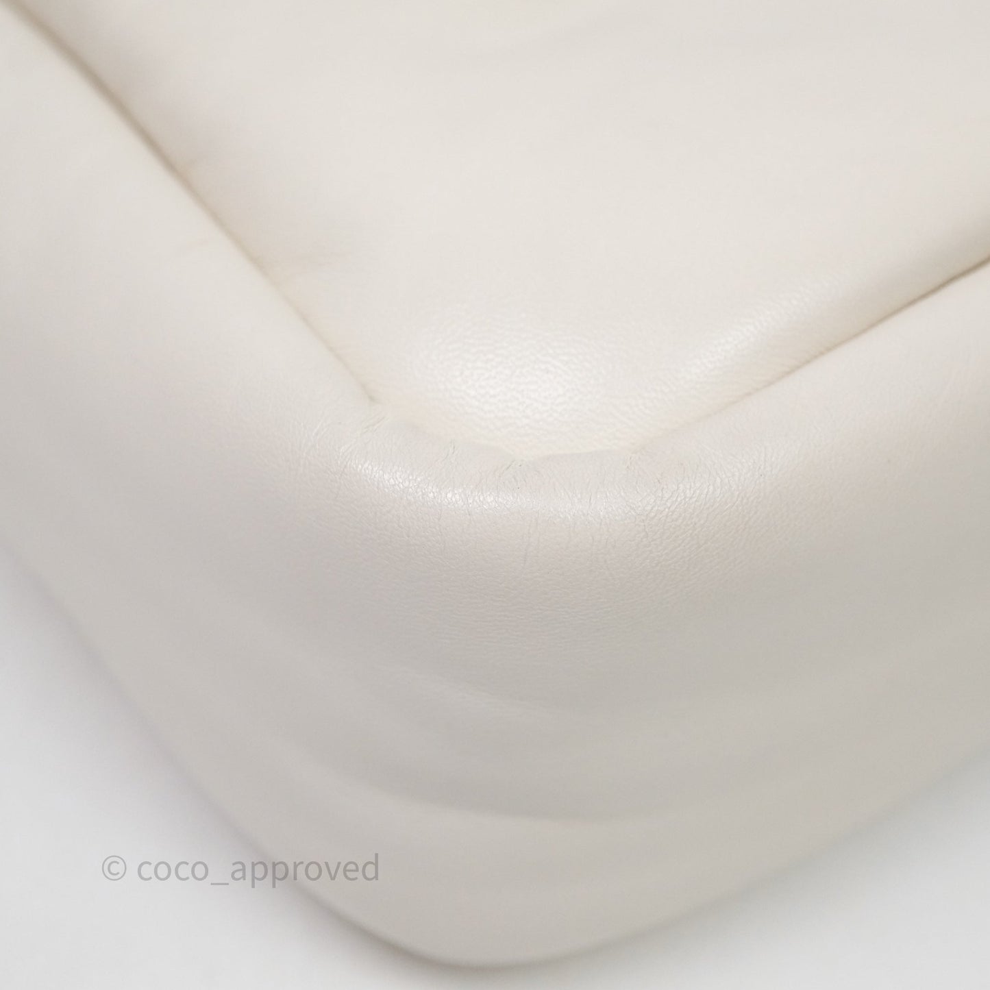 Prada Soft Tote Bag Ivory Silver Hardware