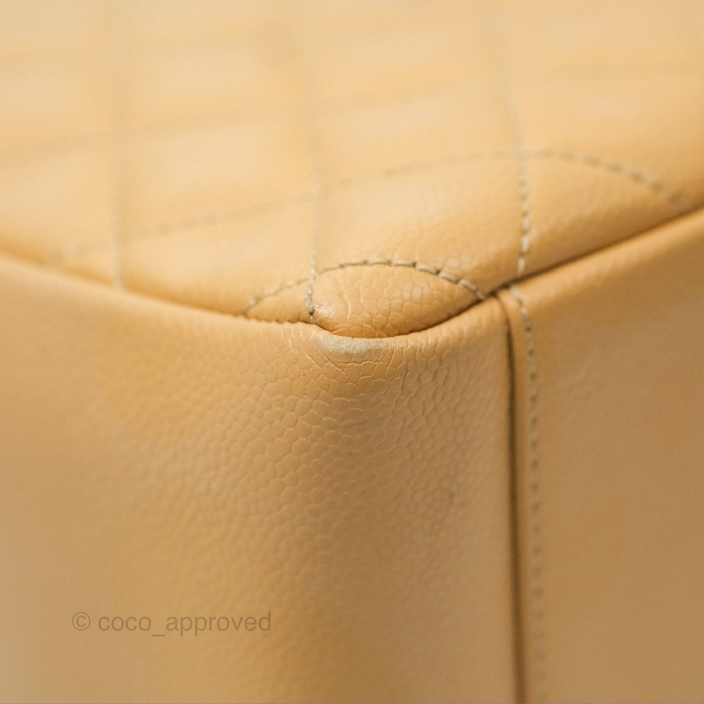 Chanel GST Beige Caviar Gold Hardware