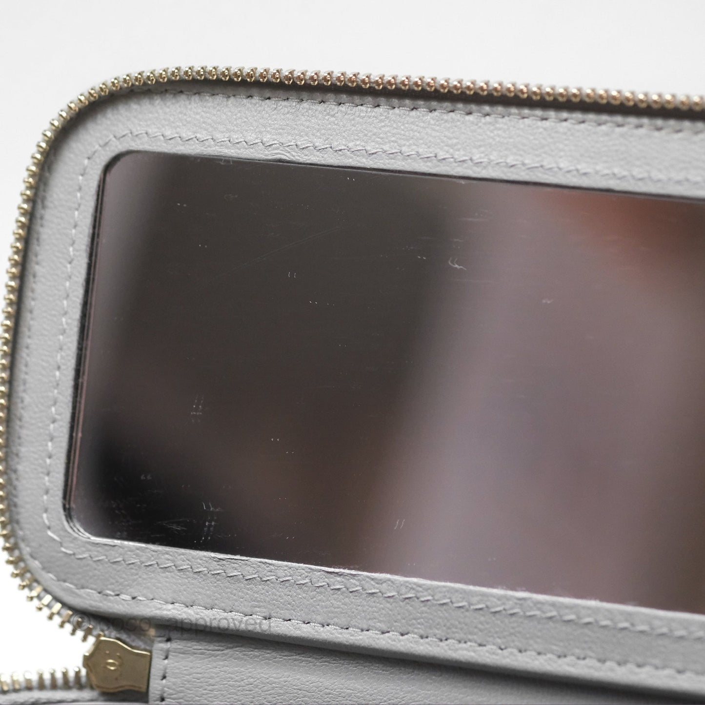 Chanel Vanity with Heart Adjustable Chain Grey Caviar Aged Gold Hardware
