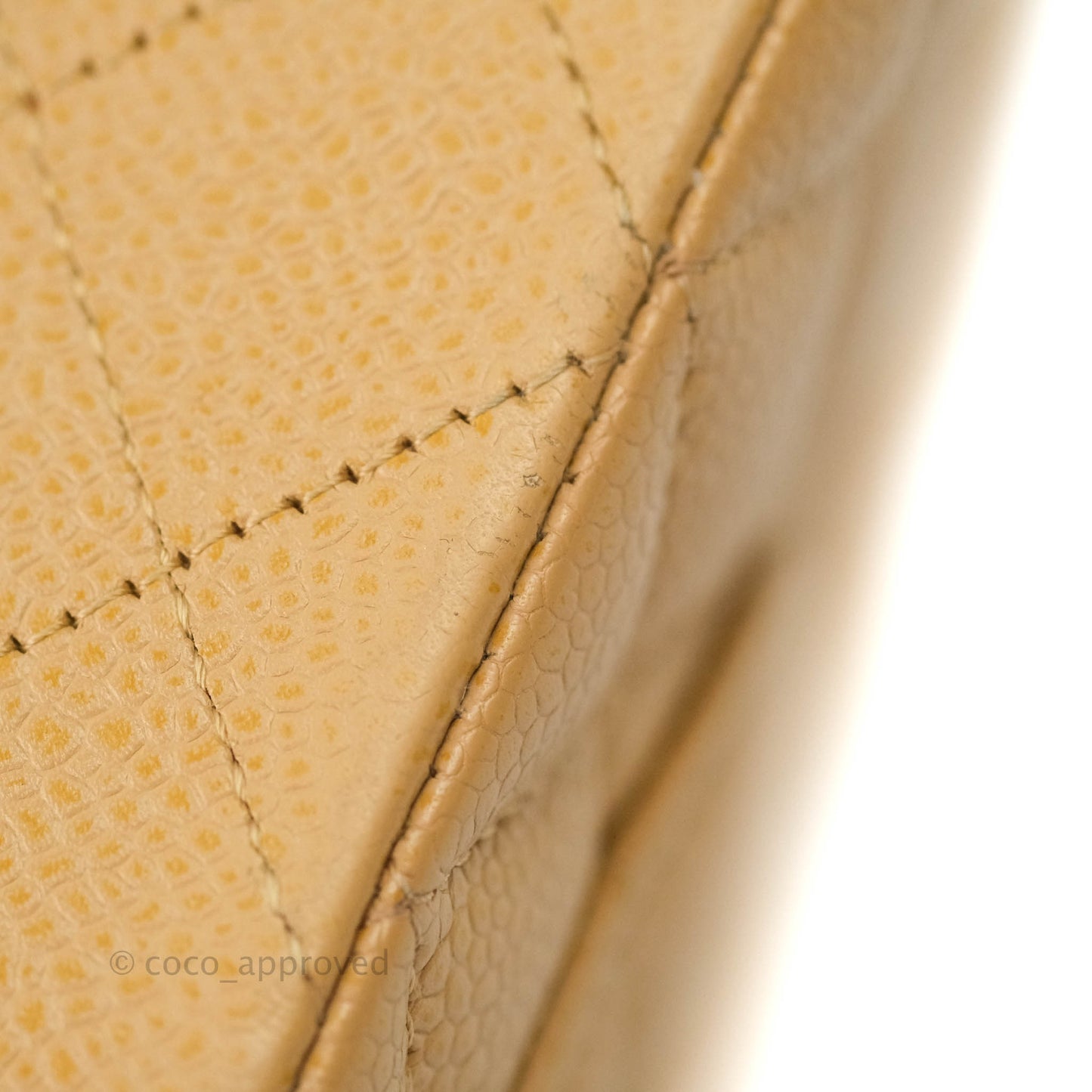 Chanel Classic M/L Medium Double Flap Dark Beige Caviar 24K Gold Hardware