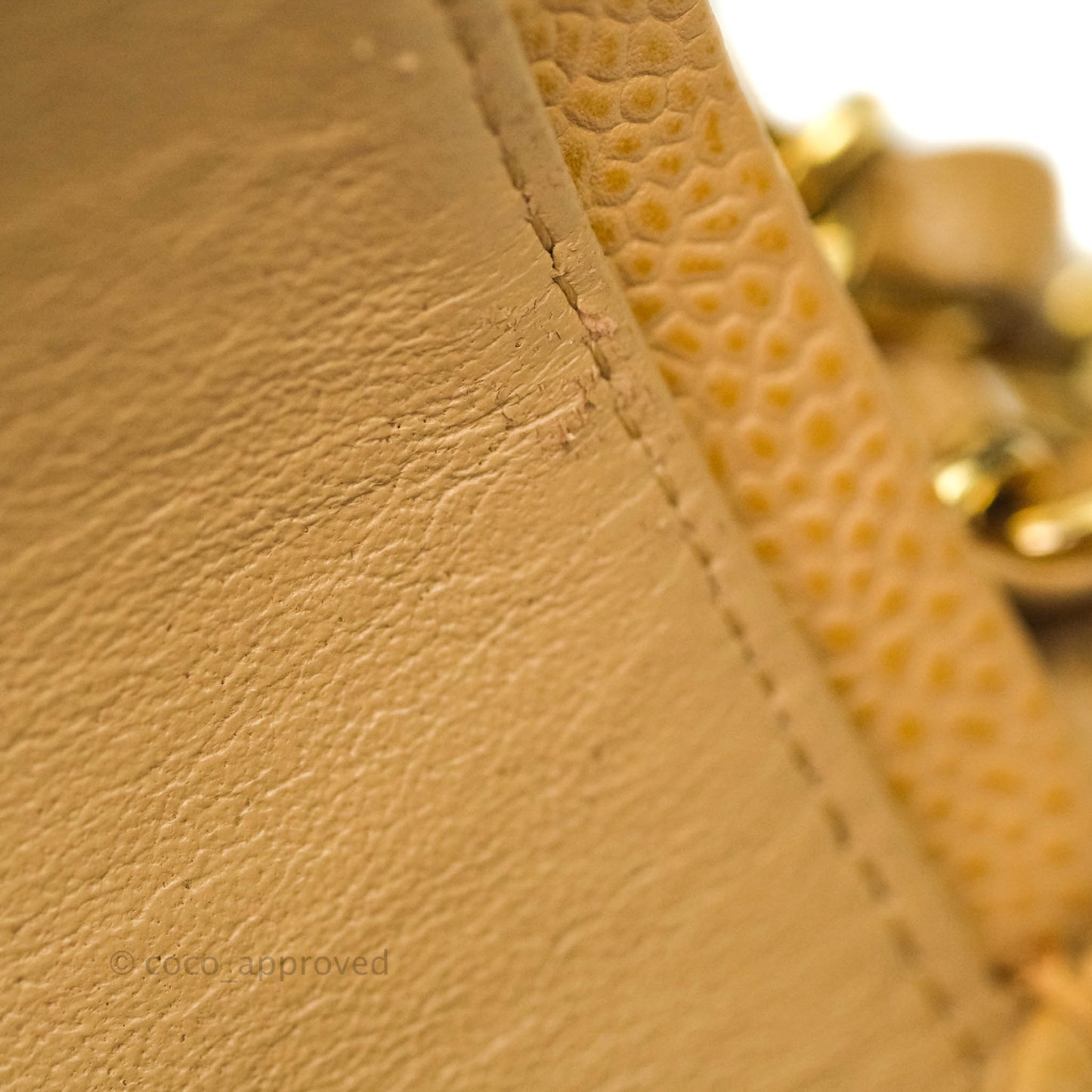 Chanel Classic M/L Medium Double Flap Dark Beige Caviar 24K Gold Hardware
