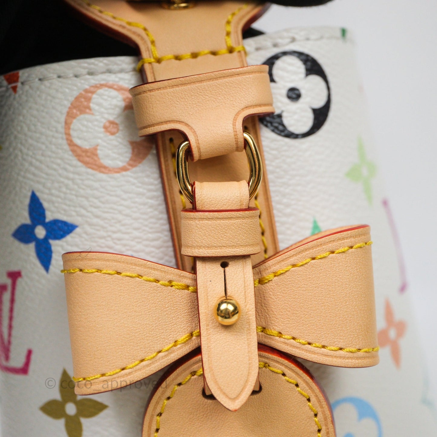 Louis Vuitton x Takashi Murakami All In BB Bag Multicolore Blanc Monogram Canvas