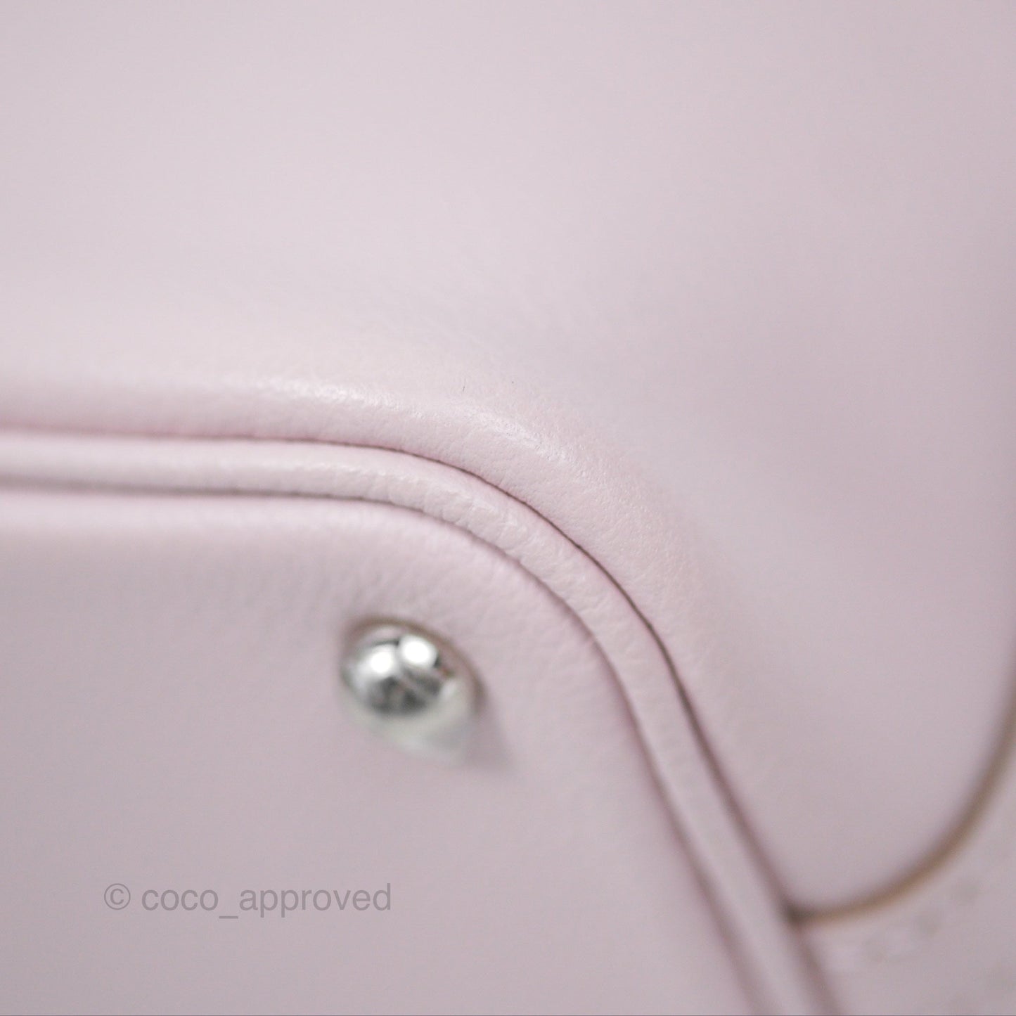 Hermès Bolide Mini 1923 Evercolor Mauve Pale 09/ Caramel 28 Palladium Hardware