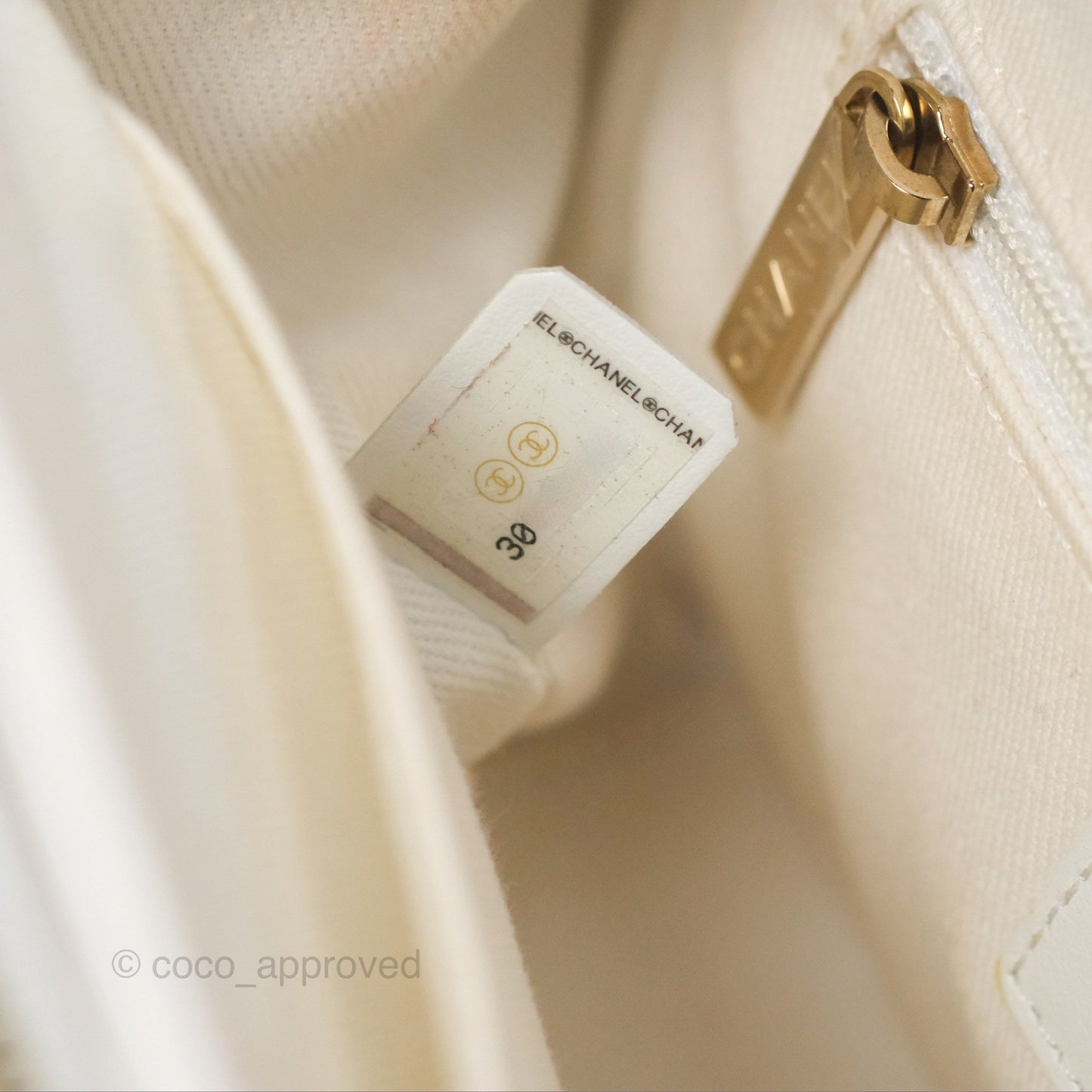 Chanel Quilted Small Business Affinity Flap White Caviar Gold Hardware