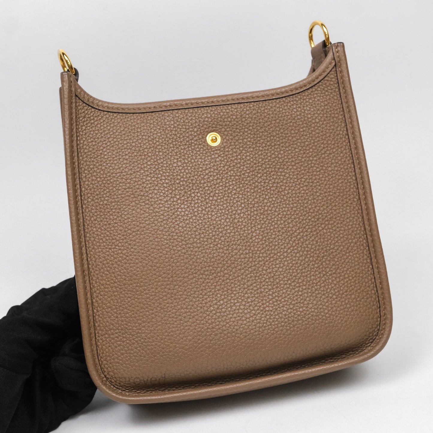 Hermès Mini Evelyne 16 Etoupe Clemence Gold Hardware