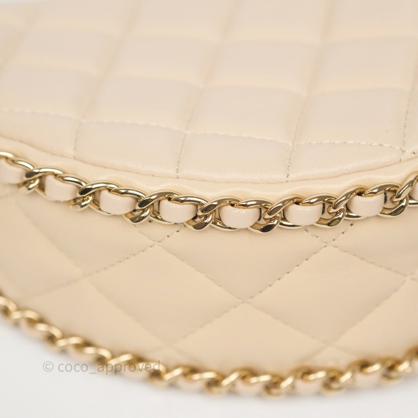 Chanel Small Hobo Bag Light Beige Lambskin Gold Hardware 23P