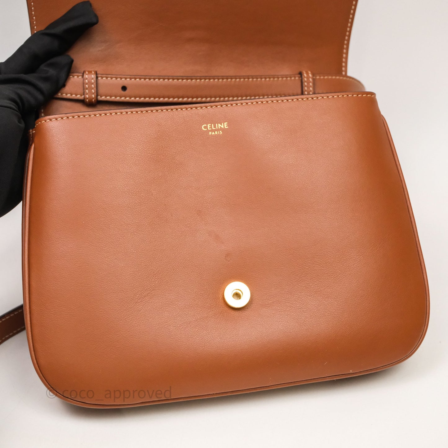 Celine Medium Tabou Tan Smooth Calfskin