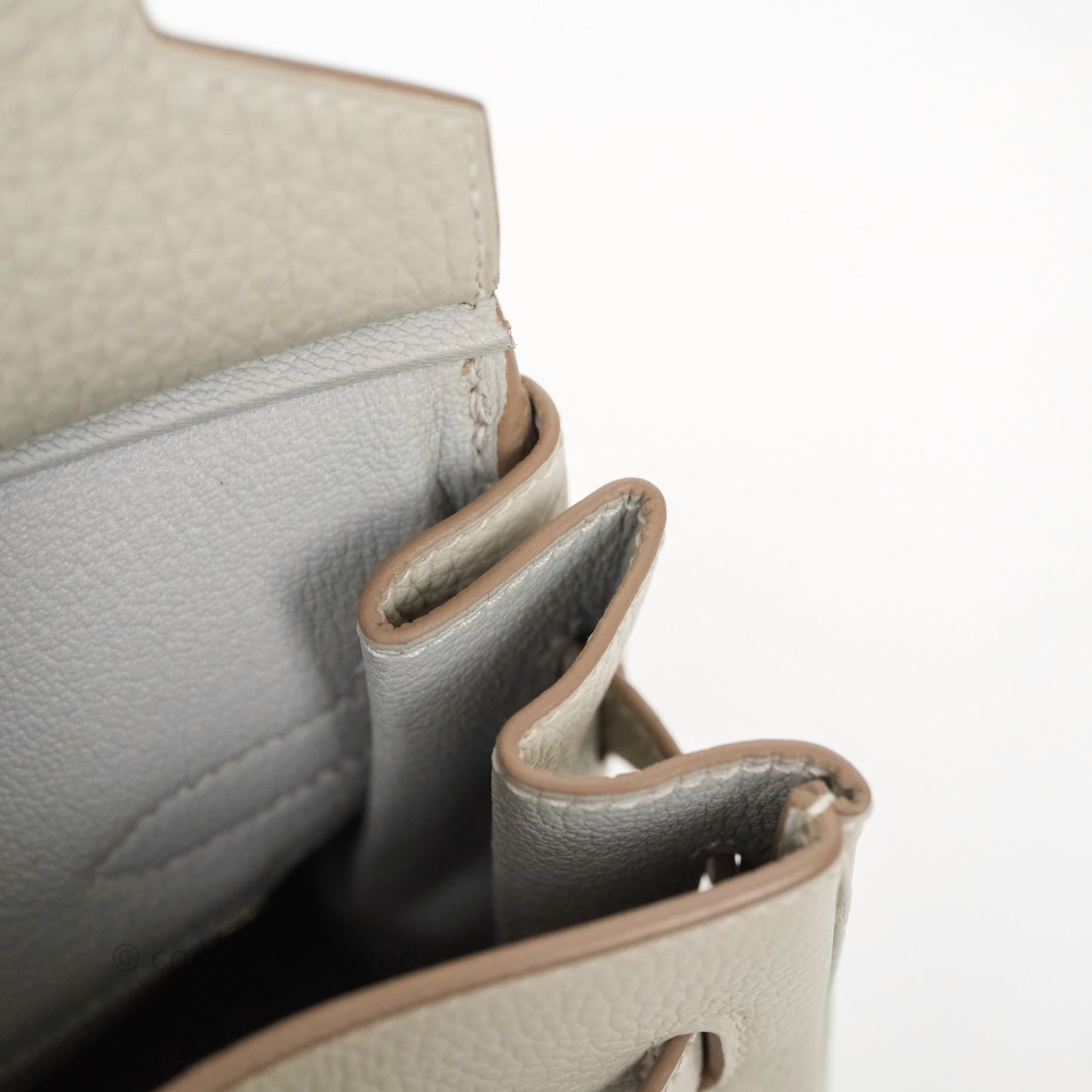 Hermès Birkin 30 Retourne Gris Perle 80 Togo Gold Hardware