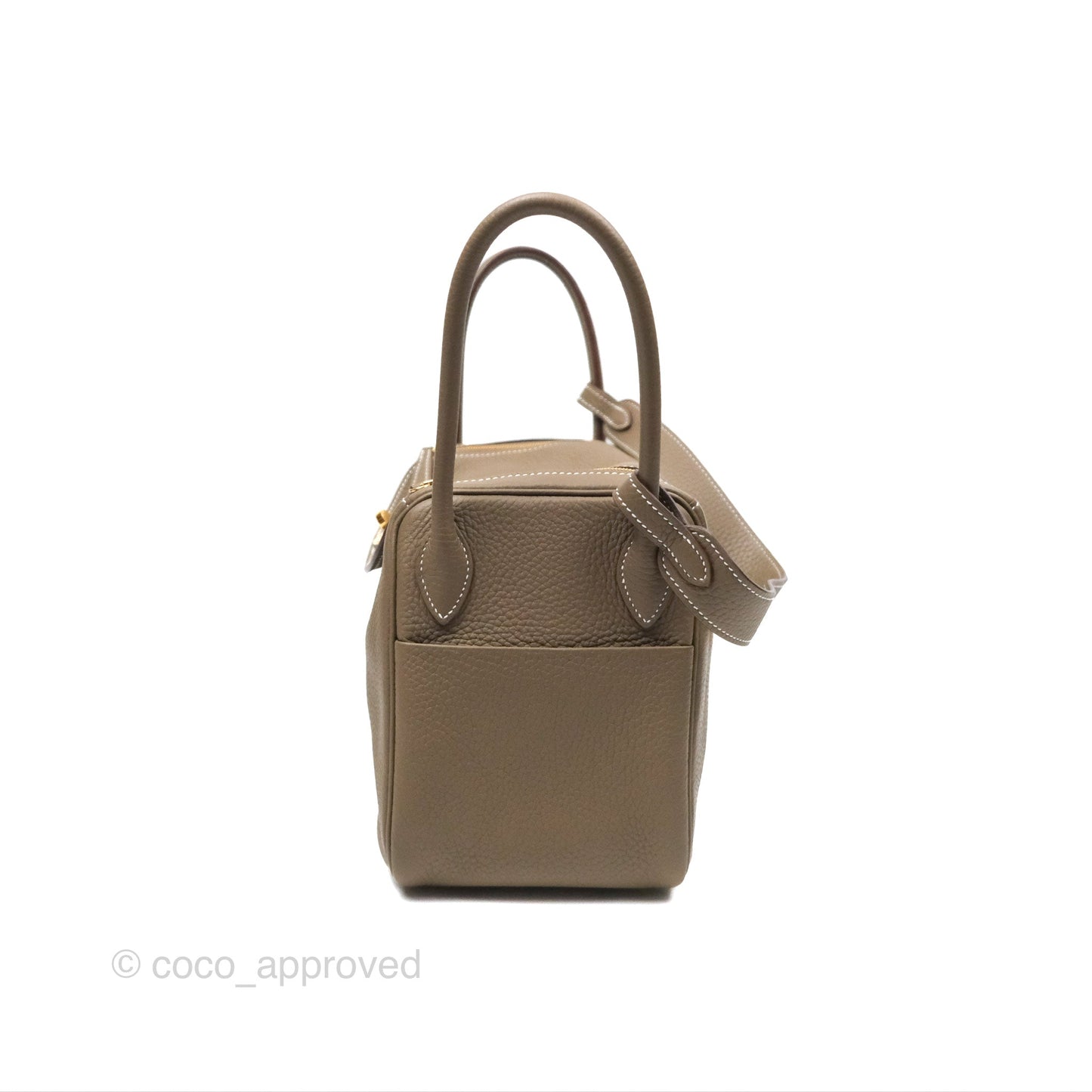 Hermès Lindy 26 Etoupe Clemence Gold Hardware