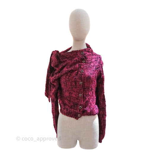 Chanel Bow Shirt Top Purple Size 36