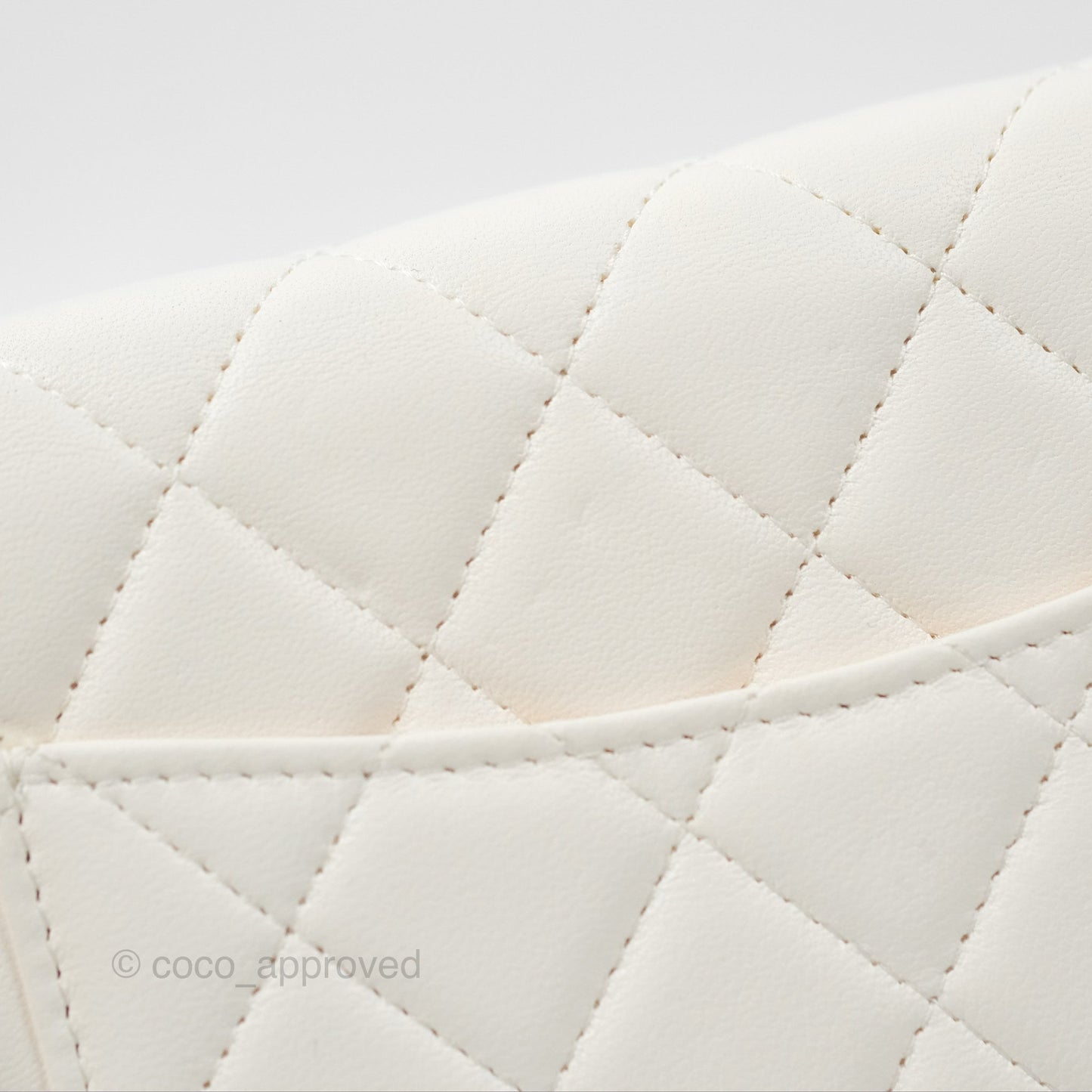 Chanel Quilted WOC White Lambskin Gold Hardware With Charms