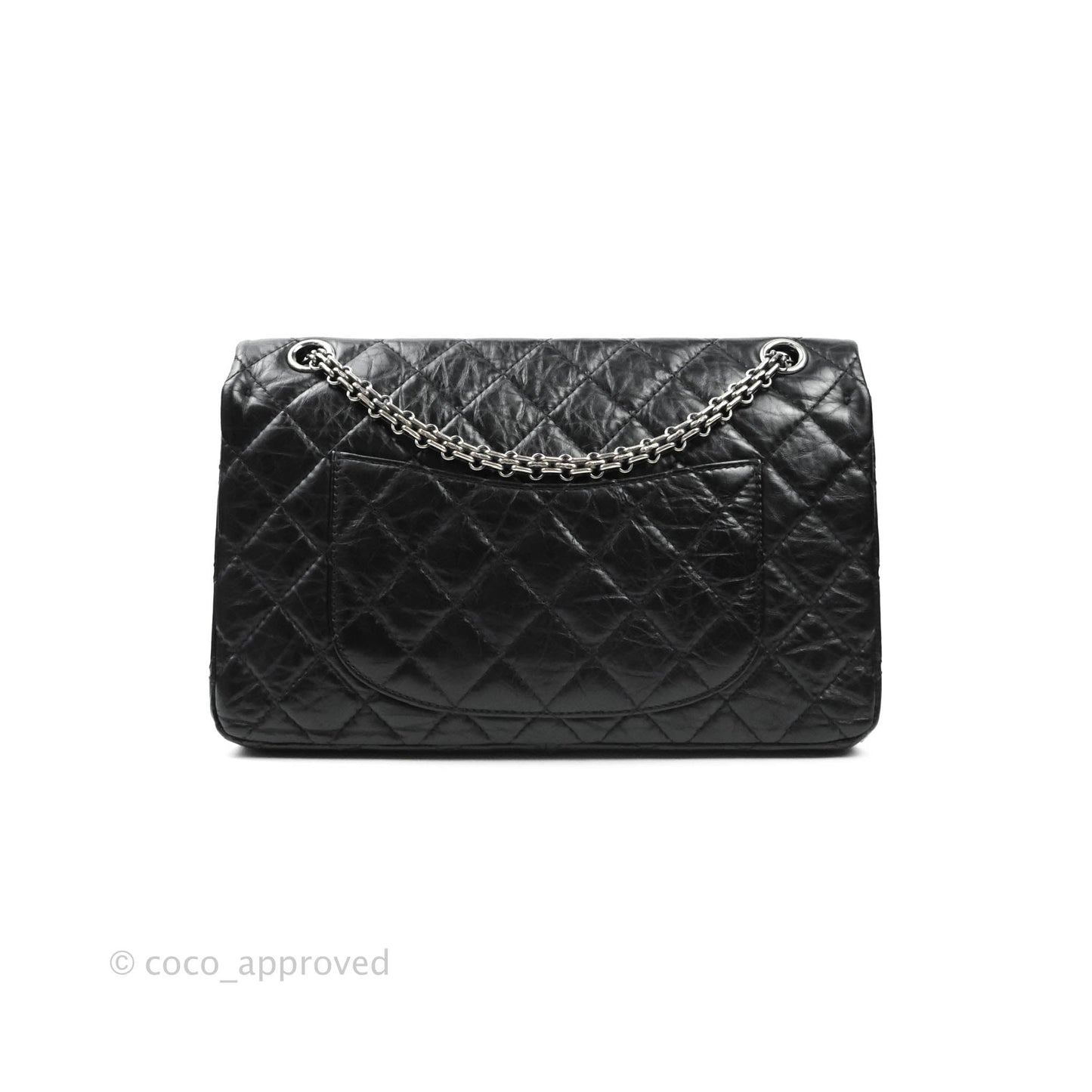 Chanel Reissue Quilted Aged Calfskin Black Ruthenium Hardware 226