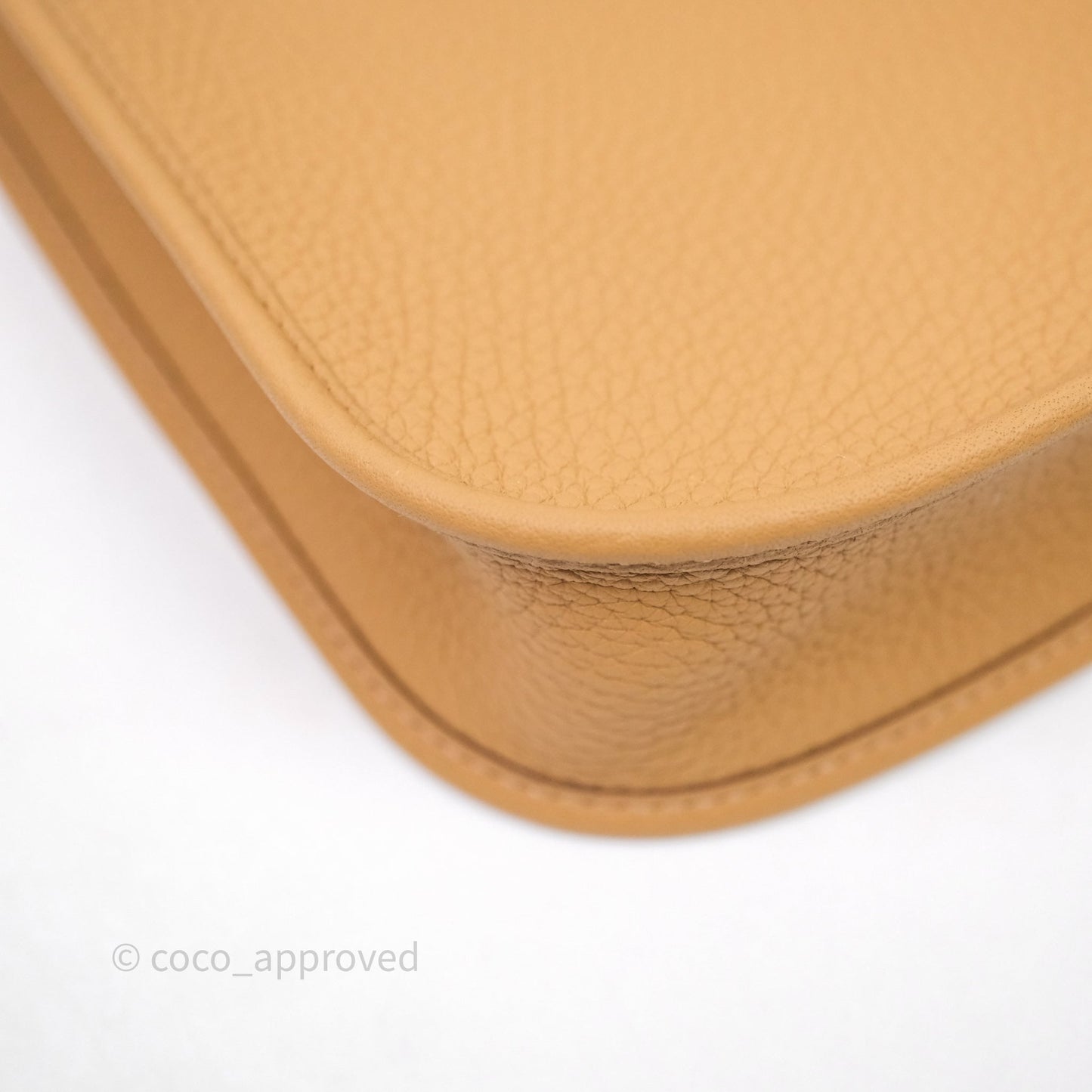 Hermès Mini Evelyne 16 Biscuit 48 Clemence Gold Hardware