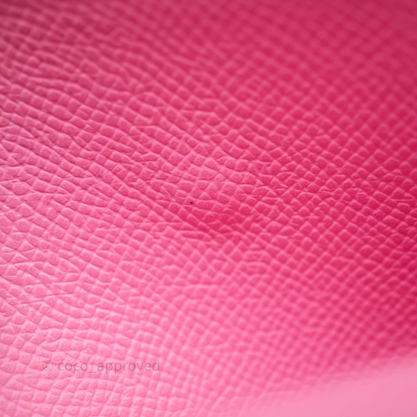 Hermès Kelly Wallet Bubblegum Epsom Palladium Hardware