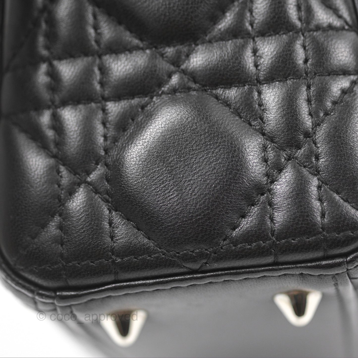 Christian Dior My ABCDior Lady Dior Bag Cannage Lambskin Black Gold Hardware