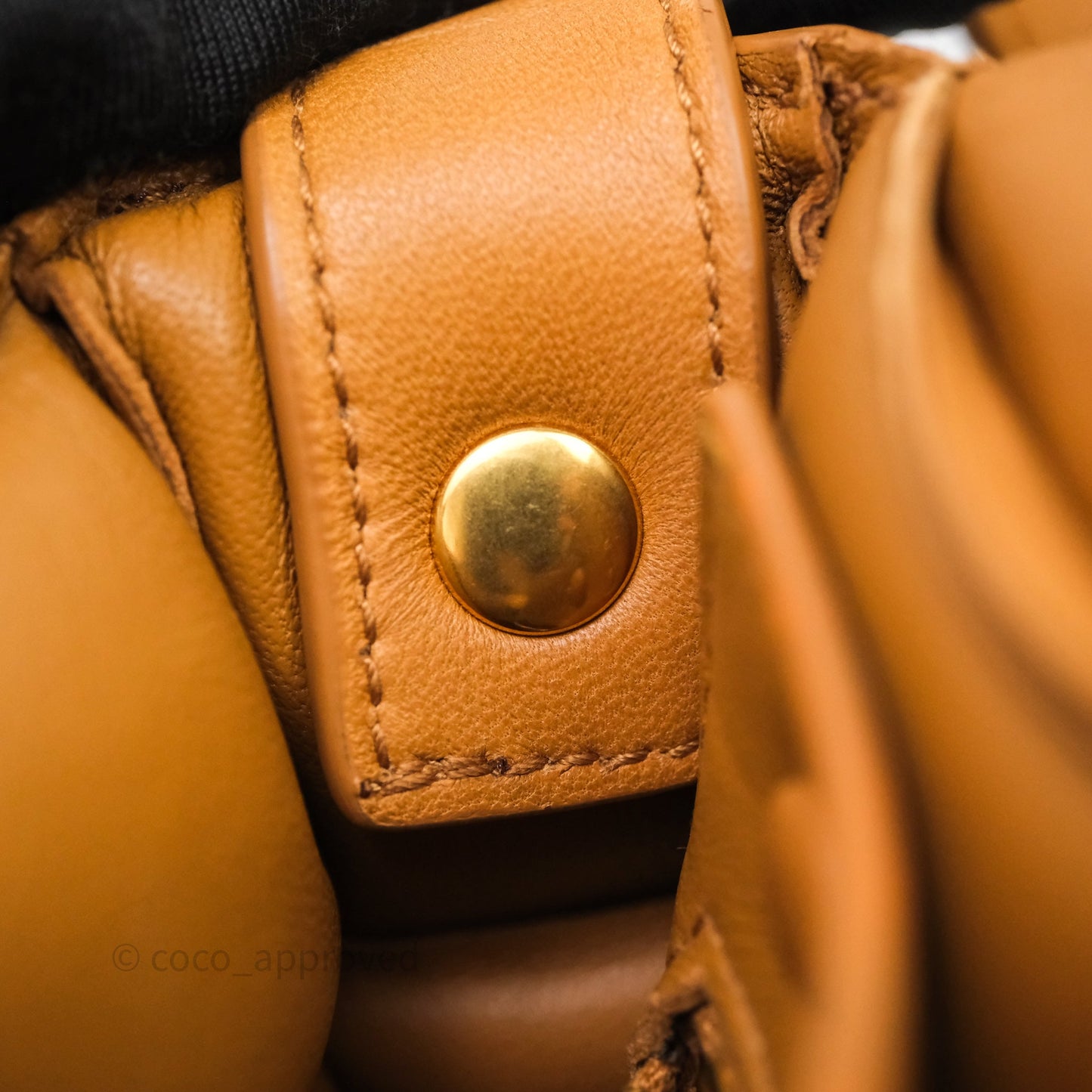 Bottega Veneta Padded Cassette Camel Lambskin