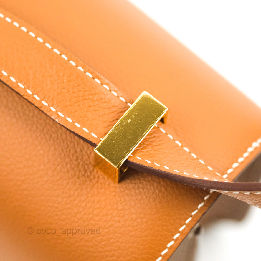 Hermès Constance 24 Gold Evercolor Gold Hardware