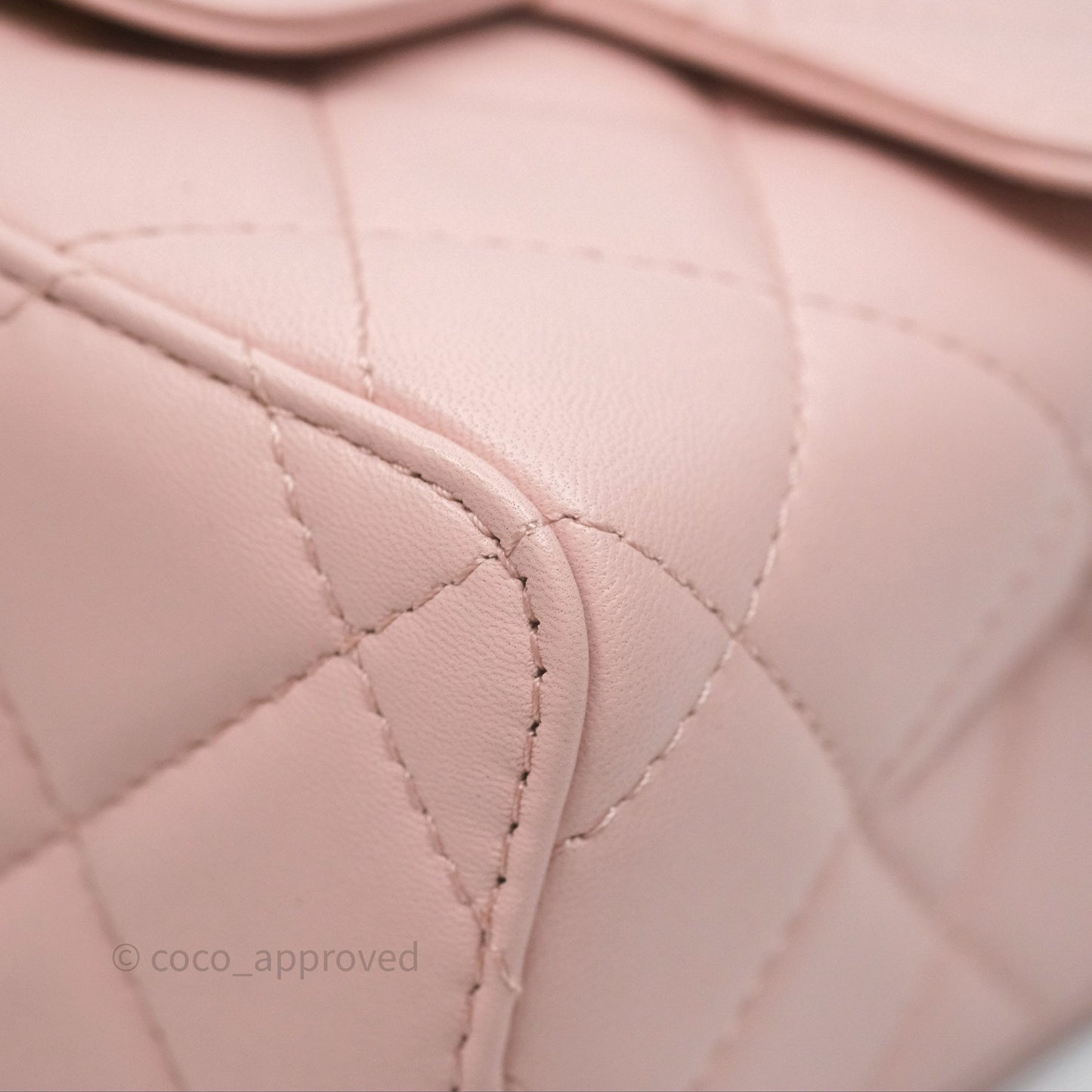 Chanel Top Handle Flap Bag Pink Lambskin Aged Gold Hardware 23S