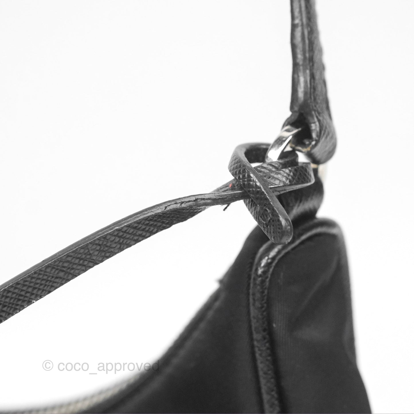 Prada Re-Edition 2005 Nylon Mini Bag Black Silver Hardware