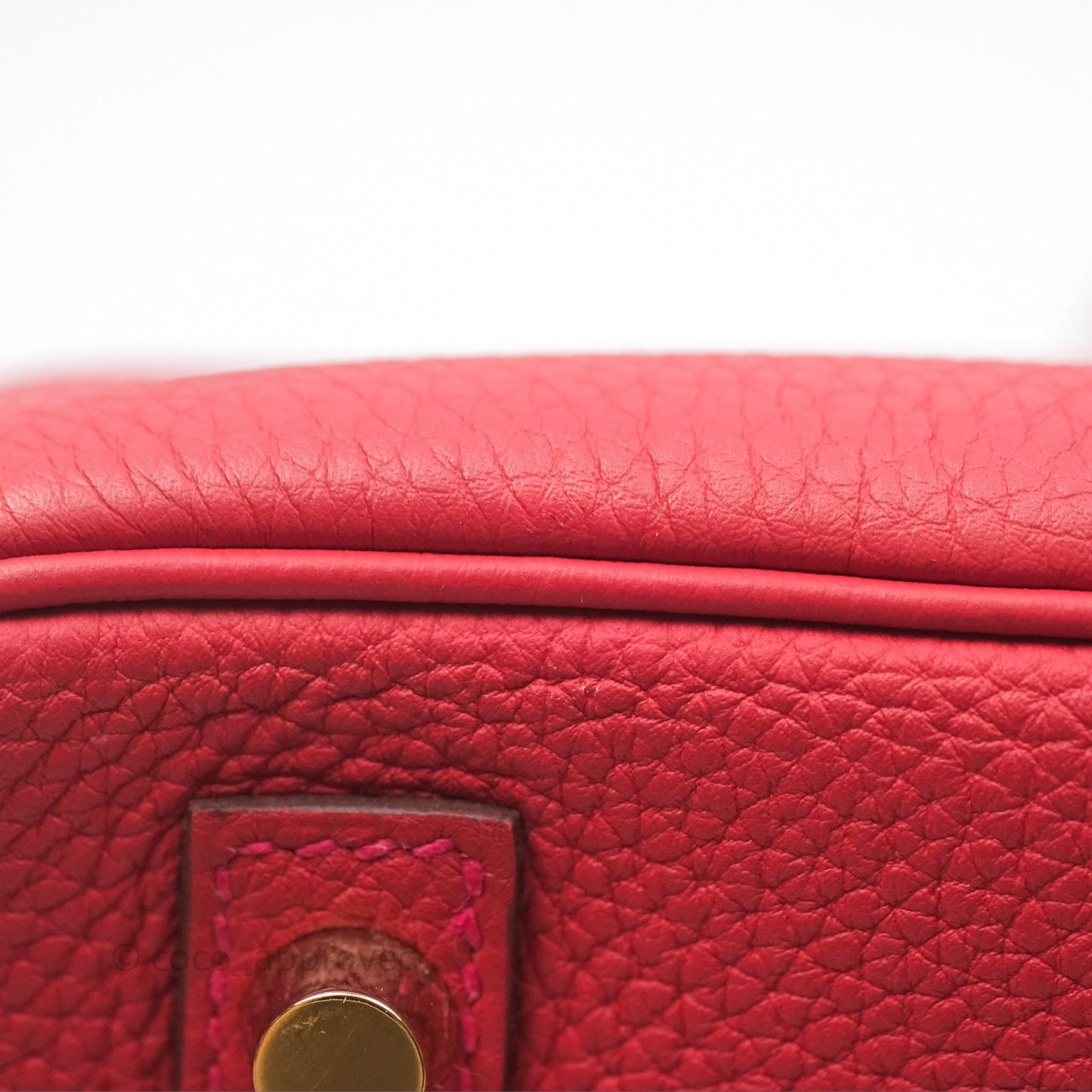 Hermès Birkin 30 Retourne Geranium D5 Togo Gold Hardware