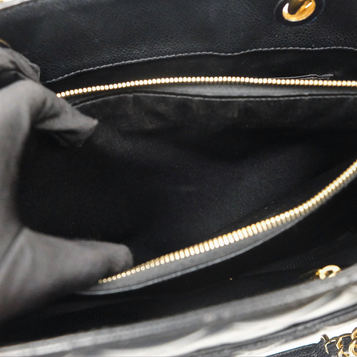 Chanel GST Black Caviar Gold Hardware