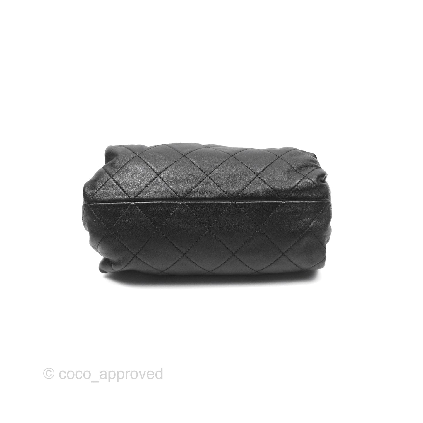 Chanel Quilted Clutch with Chain Black Lambskin Gold Hardware