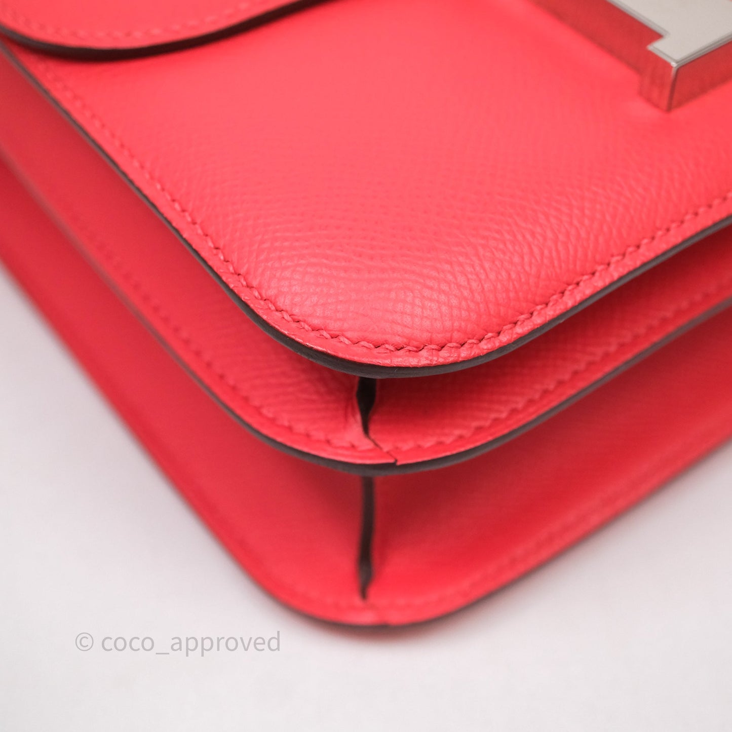 Hermès Constance 24 Rose Jaipur T5 Epsom Palladium Hardware