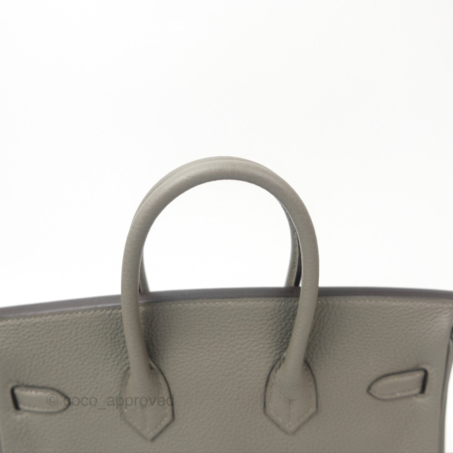 Hermes Birkin 25 Retourne Gris Meyer 0L Togo Gold Hardware