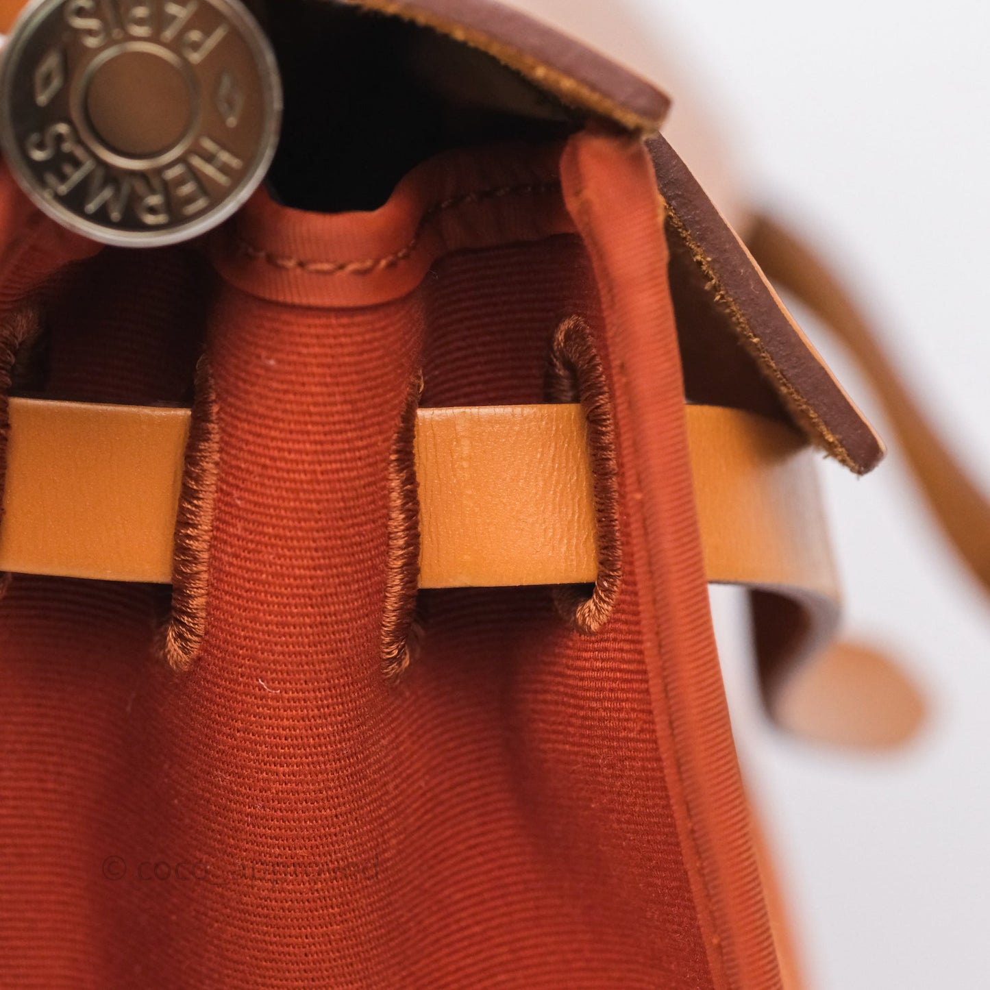 Hermès Herbag Zip 31 Cuivre Canvas Palladium Hardware