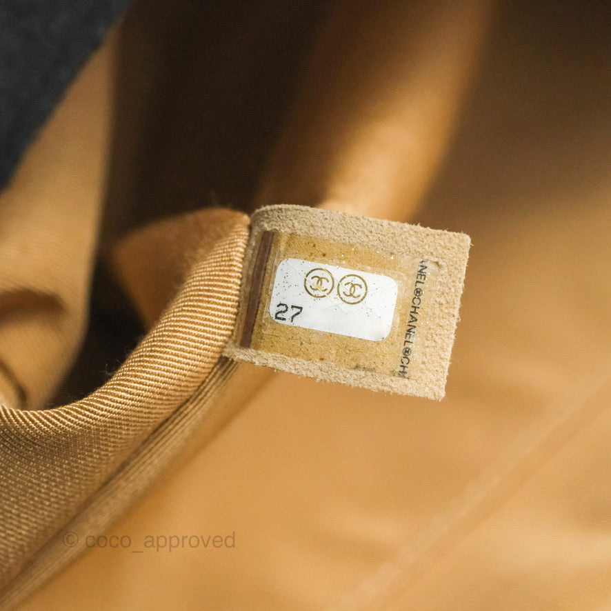 Chanel Calfskin Coco Vintage Camera Case Beige Gold Hardware