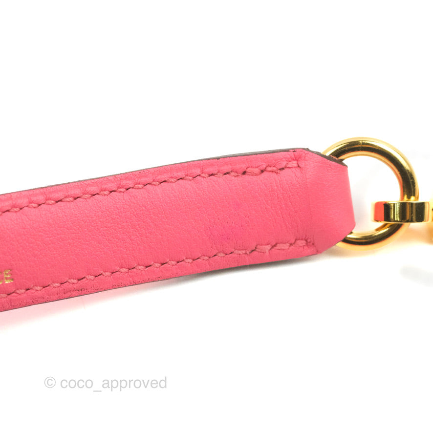 Hermès Retourne Kelly 25 Veau Swift Rose Azalee Gold Hardware