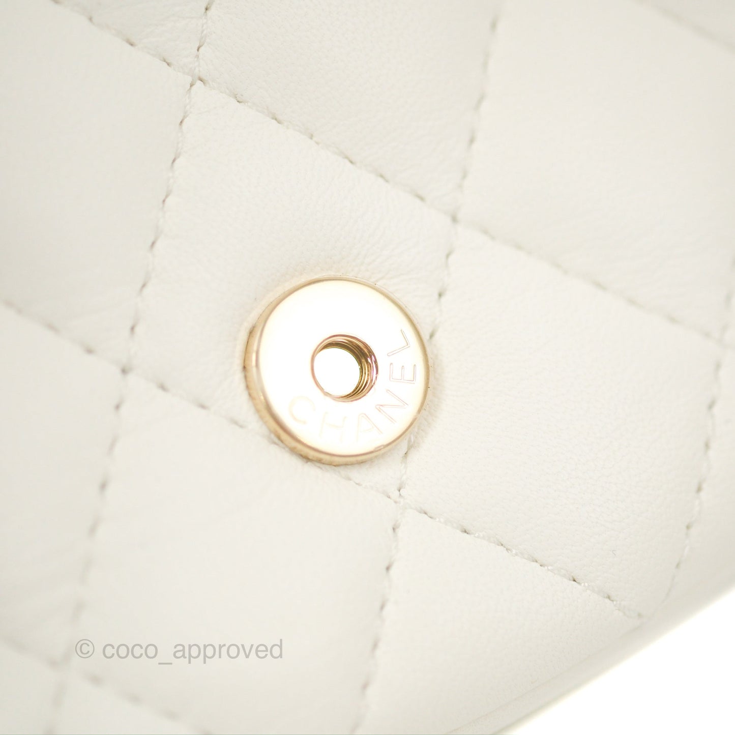 Chanel Side Packs Shoulder Bags Yellow White Lambskin Gold Hardware 19S