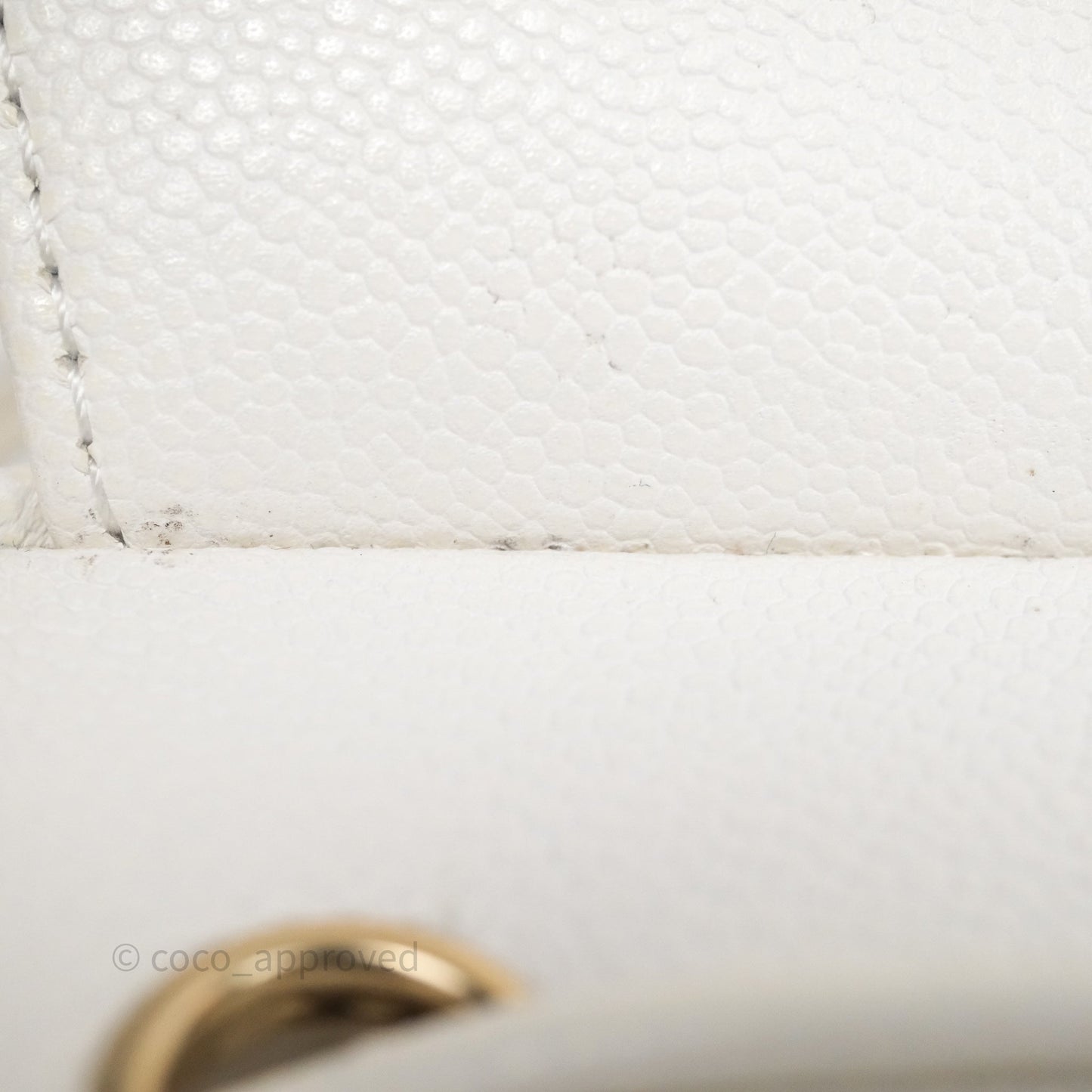 Chanel Quilted Business Affinity Backpack Ivory White Caviar Gold Hardware