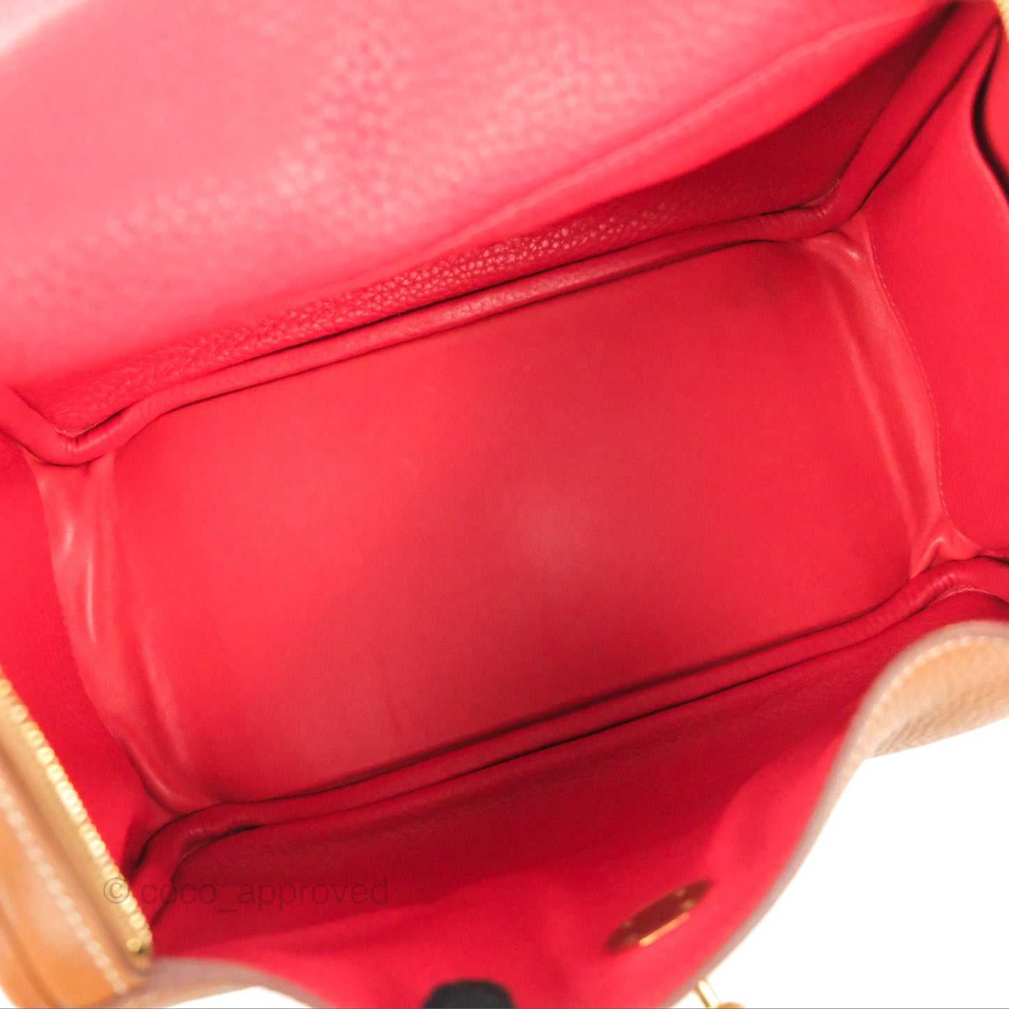 Hermès Lindy 26 Gold Taurillon Clemence Gold Hardware