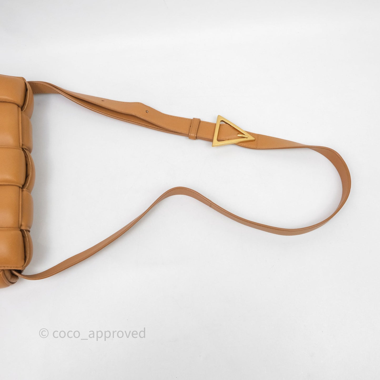 Bottega Veneta Padded Cassette Camel Lambskin